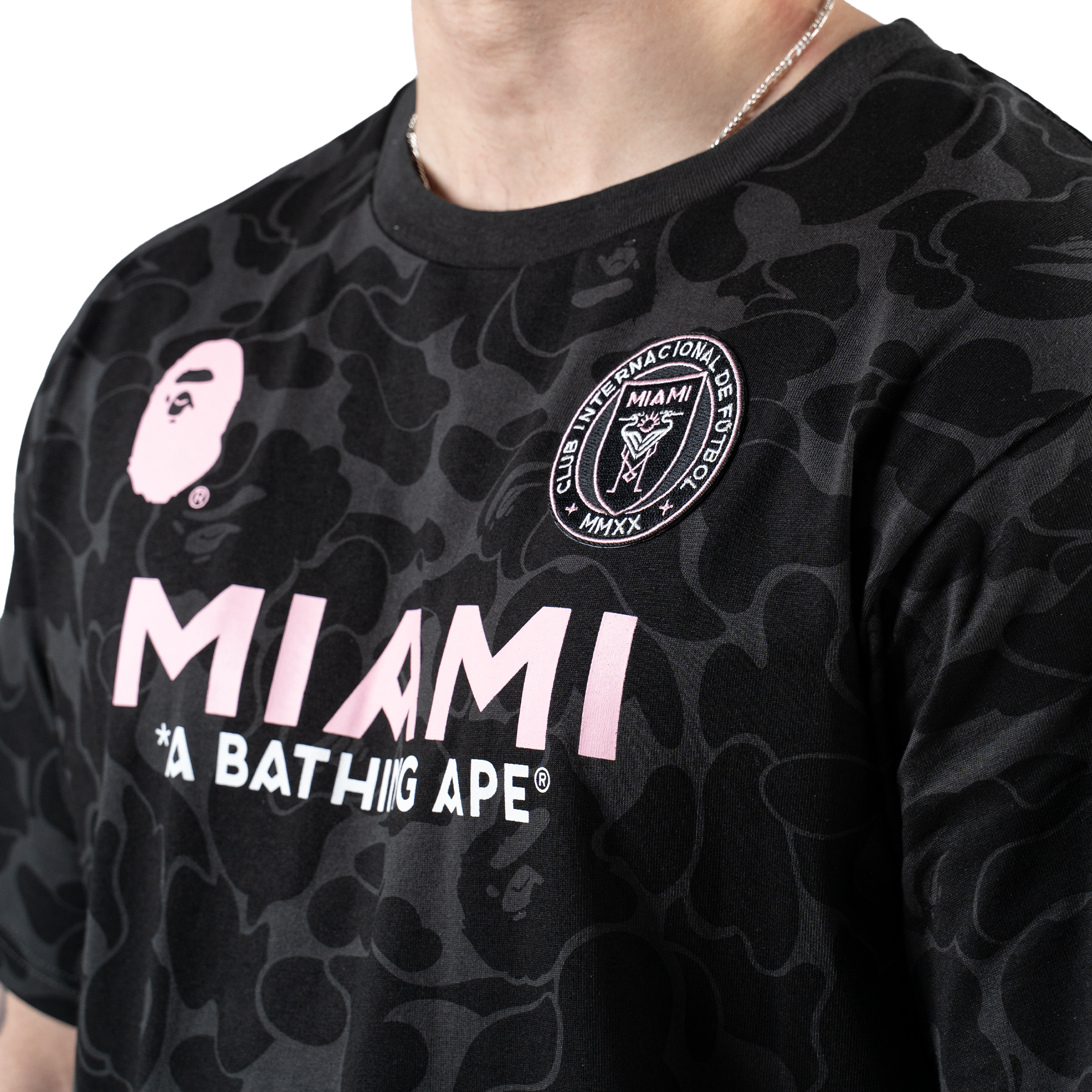 Bape x Inter Miami CF Camo T shirt Black
