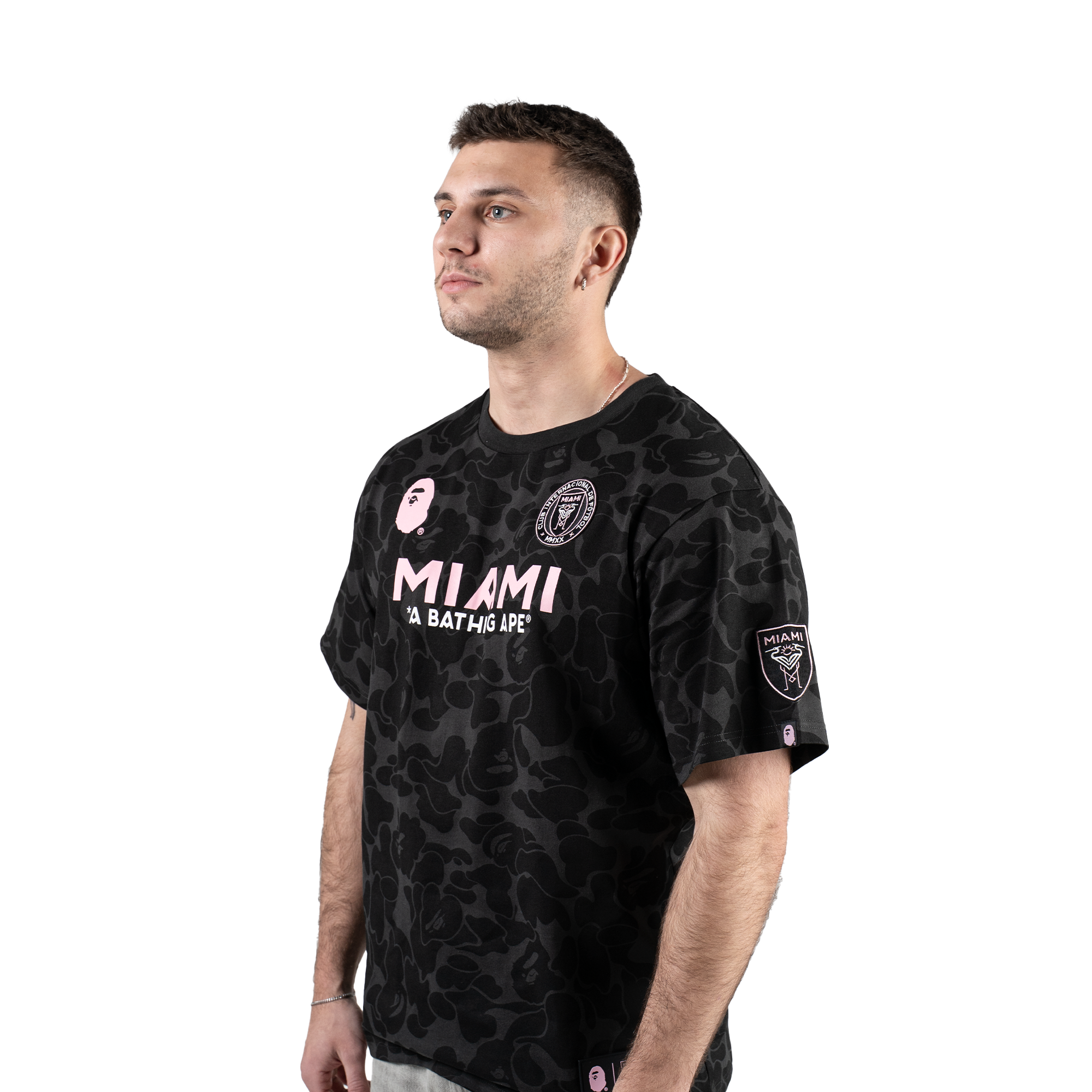 Bape x Inter Miami CF Camo T shirt Black