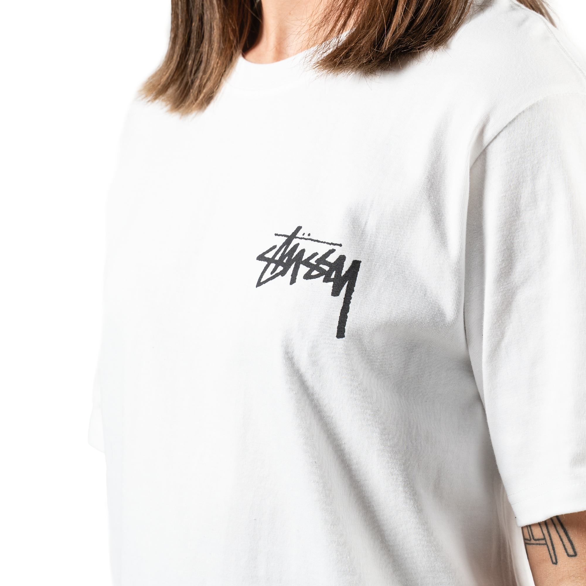 Stüssy Fuzzy Dice T-shirt White