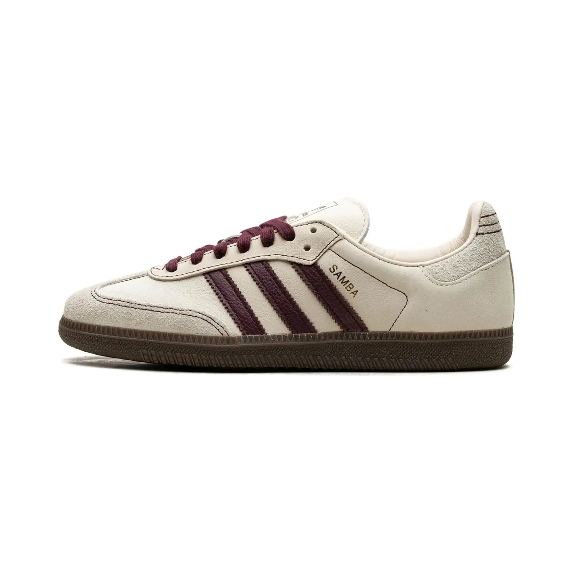 adidas Samba OG Wonder White Maroon (Women's)