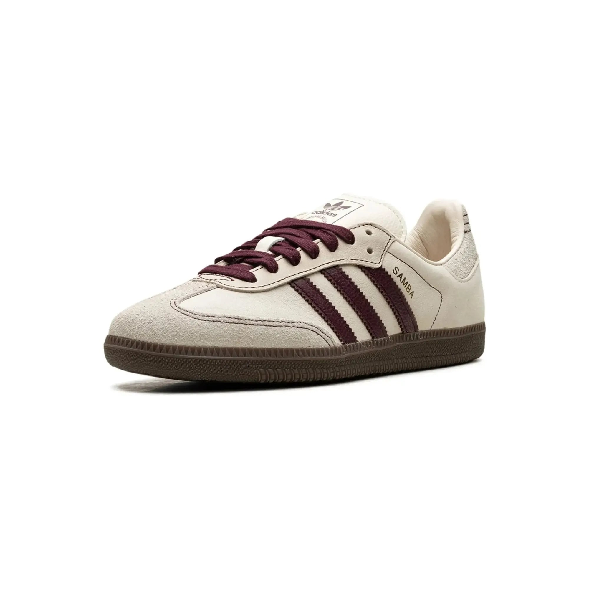 adidas Samba OG Wonder White Maroon (Women's)