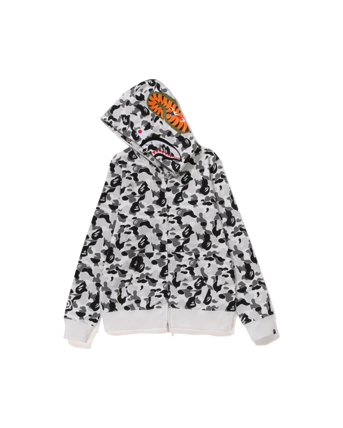 BAPE ABC Camo Shark Full Zip Hoodie Grey
