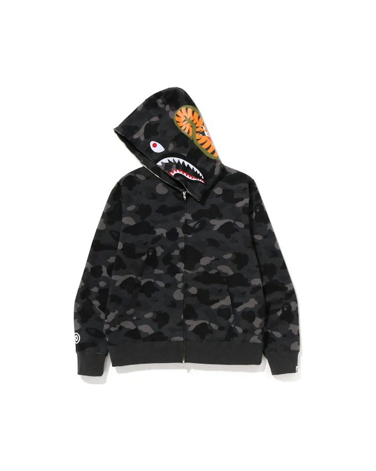 BAPE Color Camo Shark Full Zip Hoodie Black