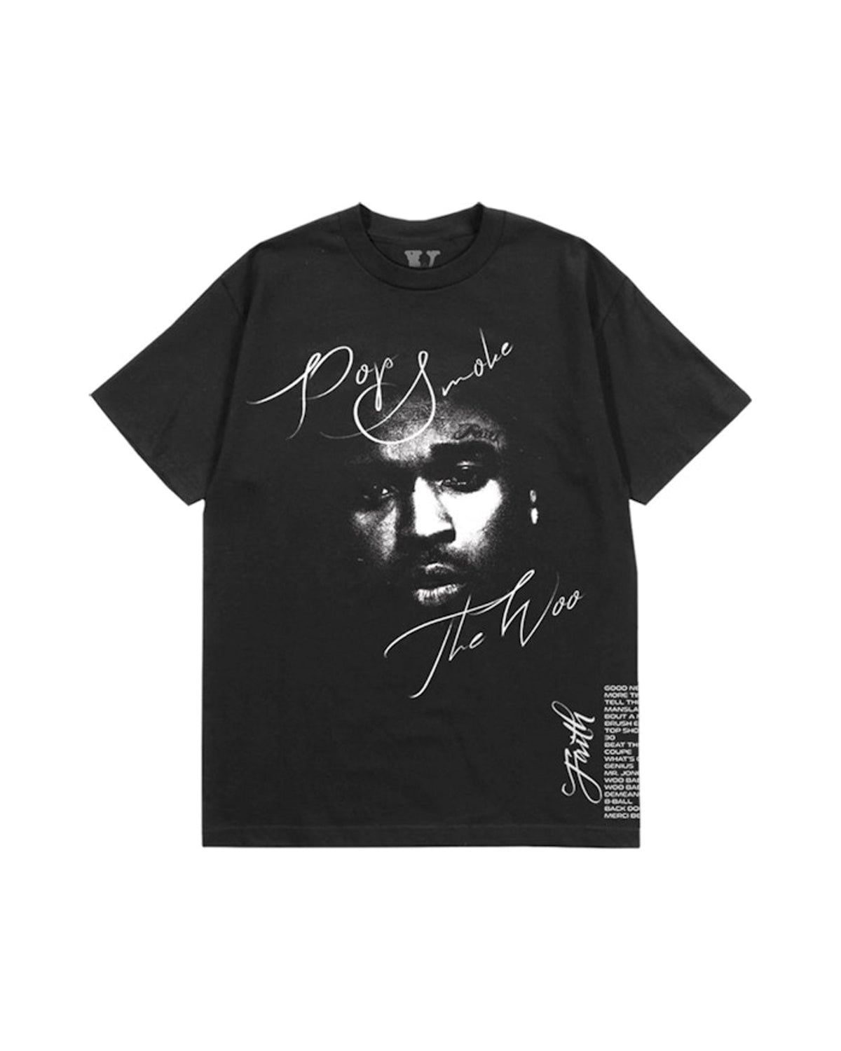 Pop Smoke x Vlone Faith T-shirt Black