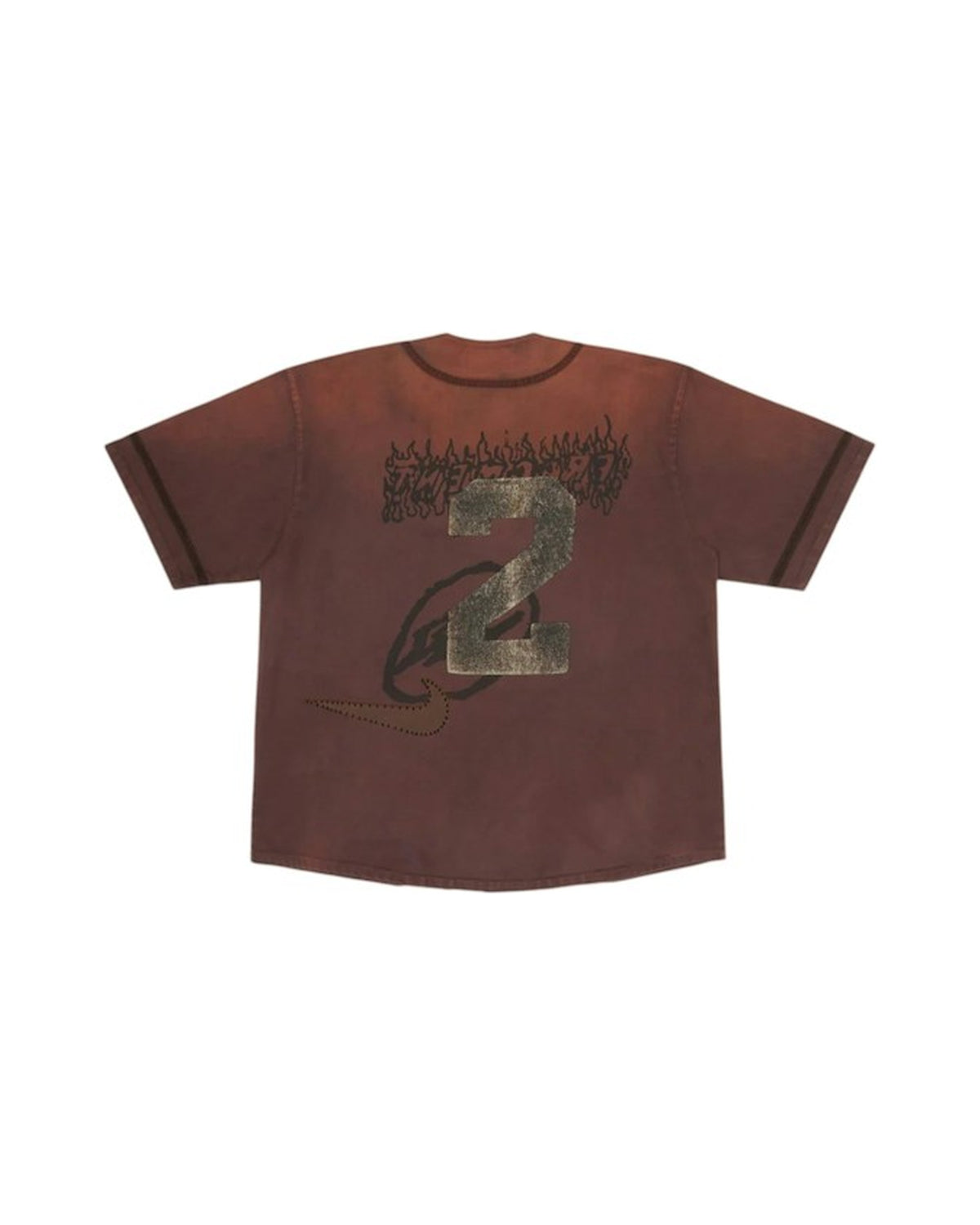 Travis Scott Cactus Jack x Fragment x Nike Tokyo Jack Retro Baseball Jersey Brown