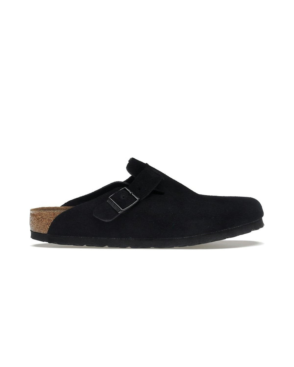 Birkenstock Boston Soft Footbed Suede Black