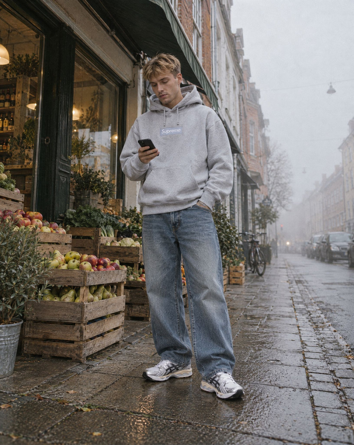 ASICS Gel-Kayano 14 White Graphite Grey - streetstyle i København