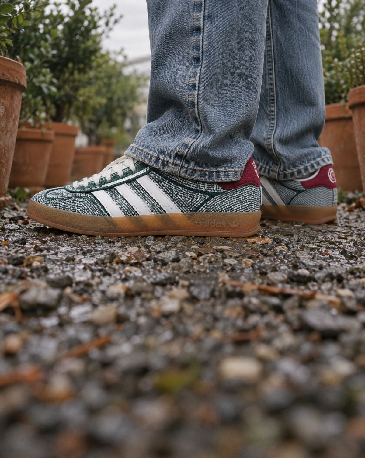 adidas Gazelle Indoor Sean Wotherspoon Hemp Green - on-foot