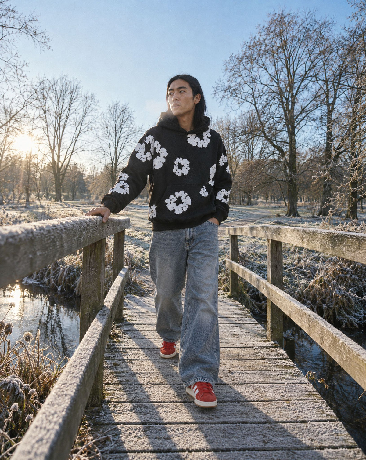adidas Campus 00s Better Scarlet Cloud White - streetstyle i København