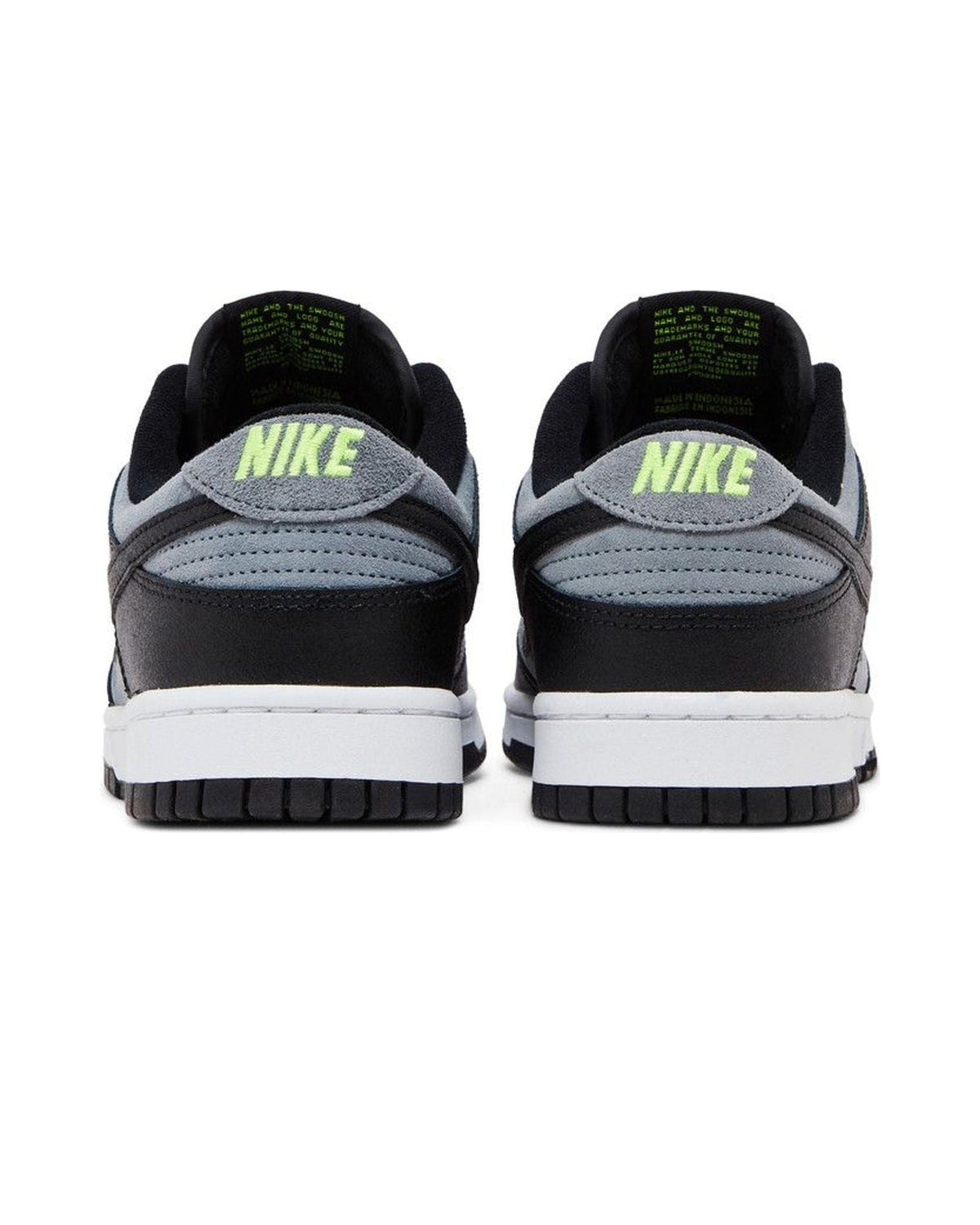 Nike Dunk Low Black Cool Grey Volt Mini Swoosh