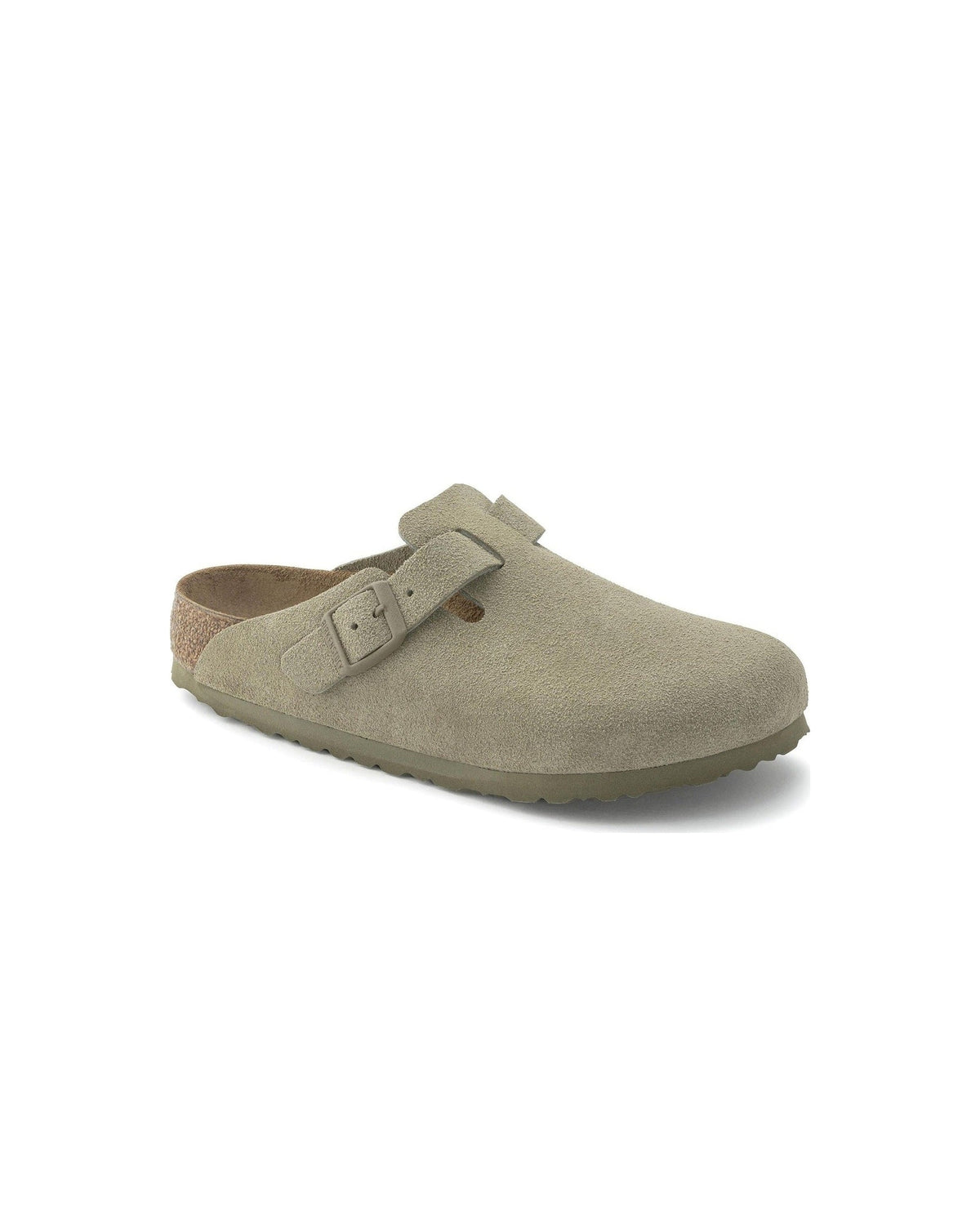 Birkenstock Boston Suede Faded Khaki