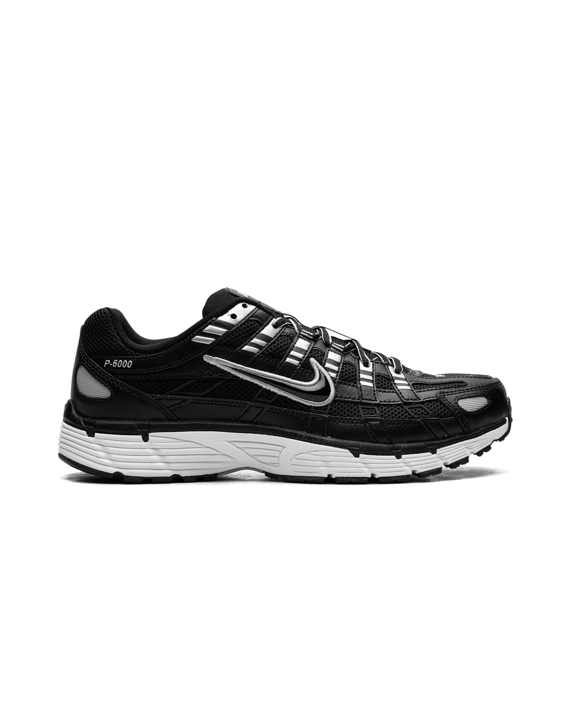 Nike P-6000 Black White Metallic Silver
