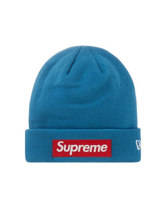 Supreme New Era Box Logo Beanie (FW22) Blue