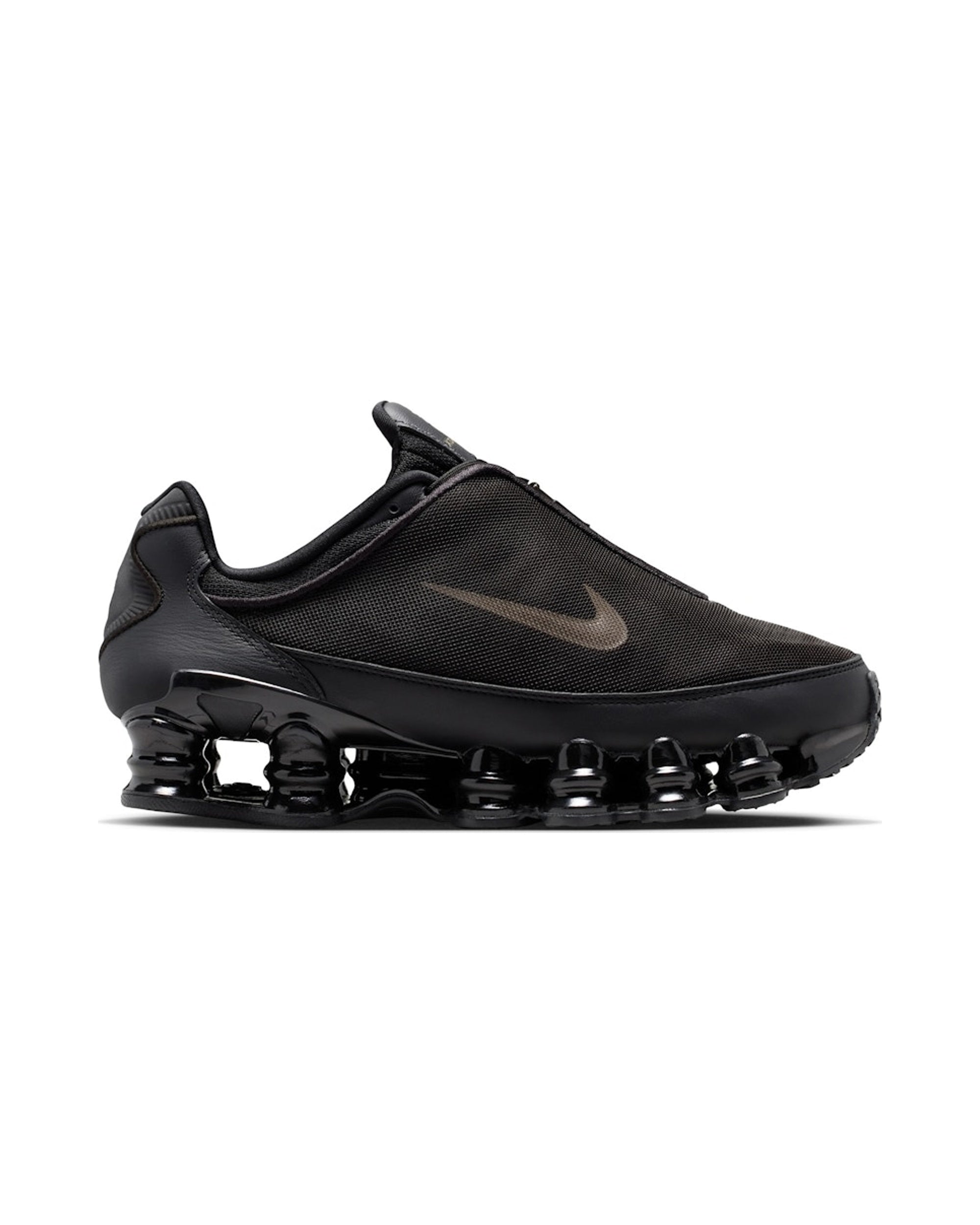 nike shox black suede