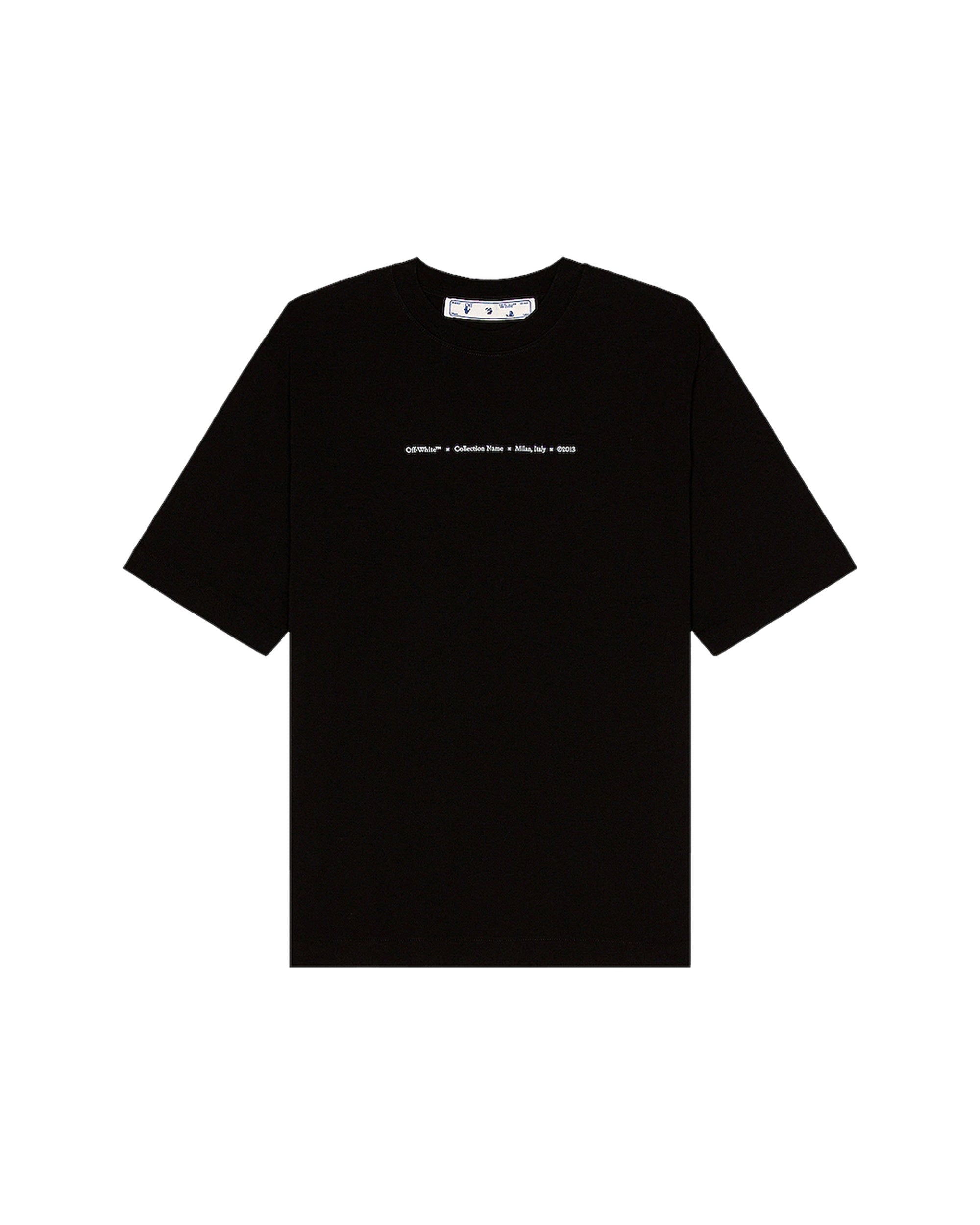 OFF-WHITE Marker Skate T-Shirt Black Blue