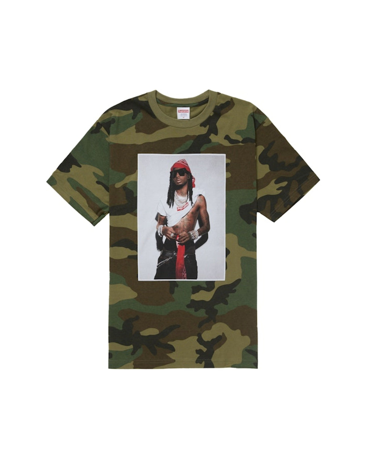 Supreme x Playboi Carti Tee Woodland Camo