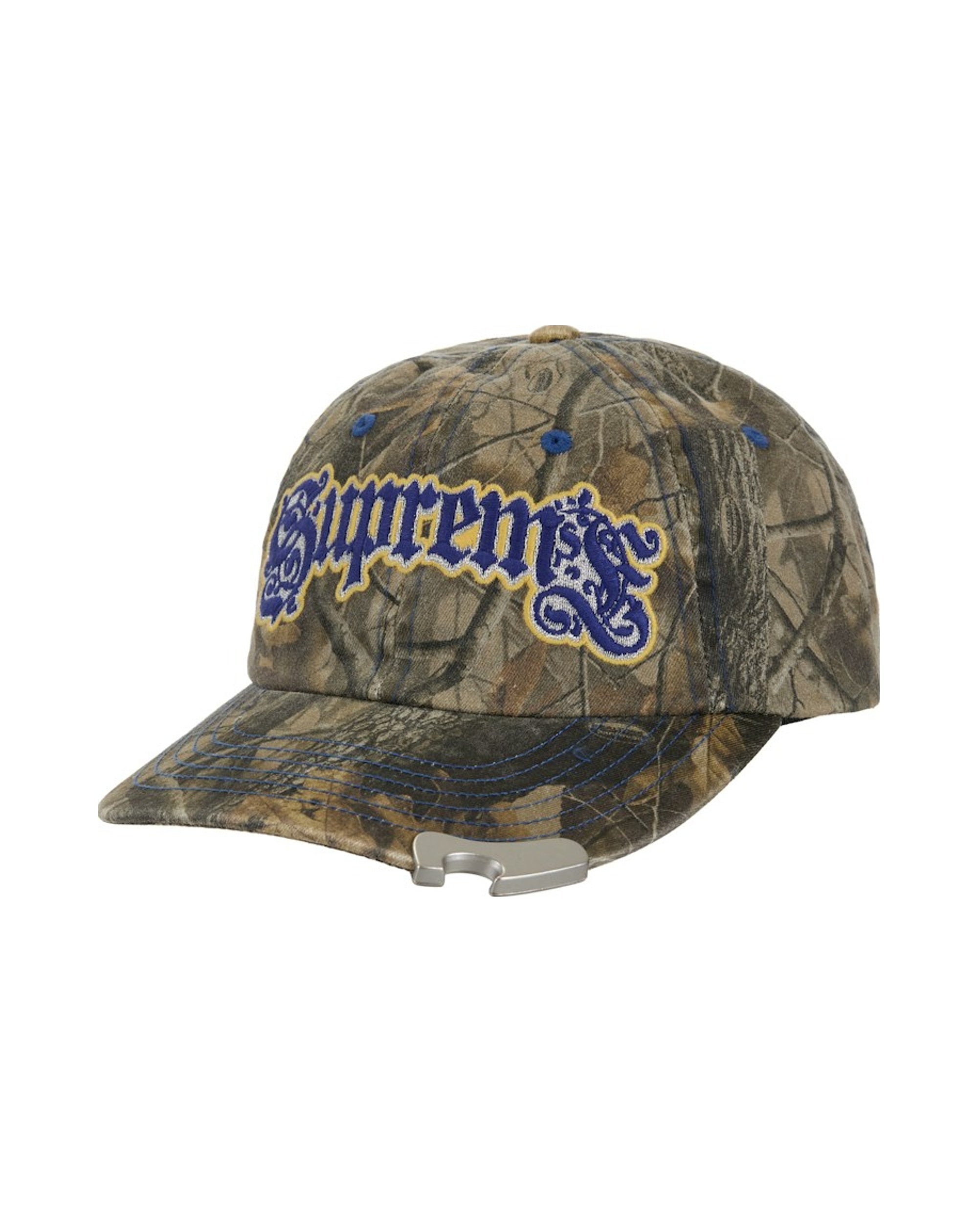Supreme Bottle Opener 6-Panel Hat Brown Camouflage