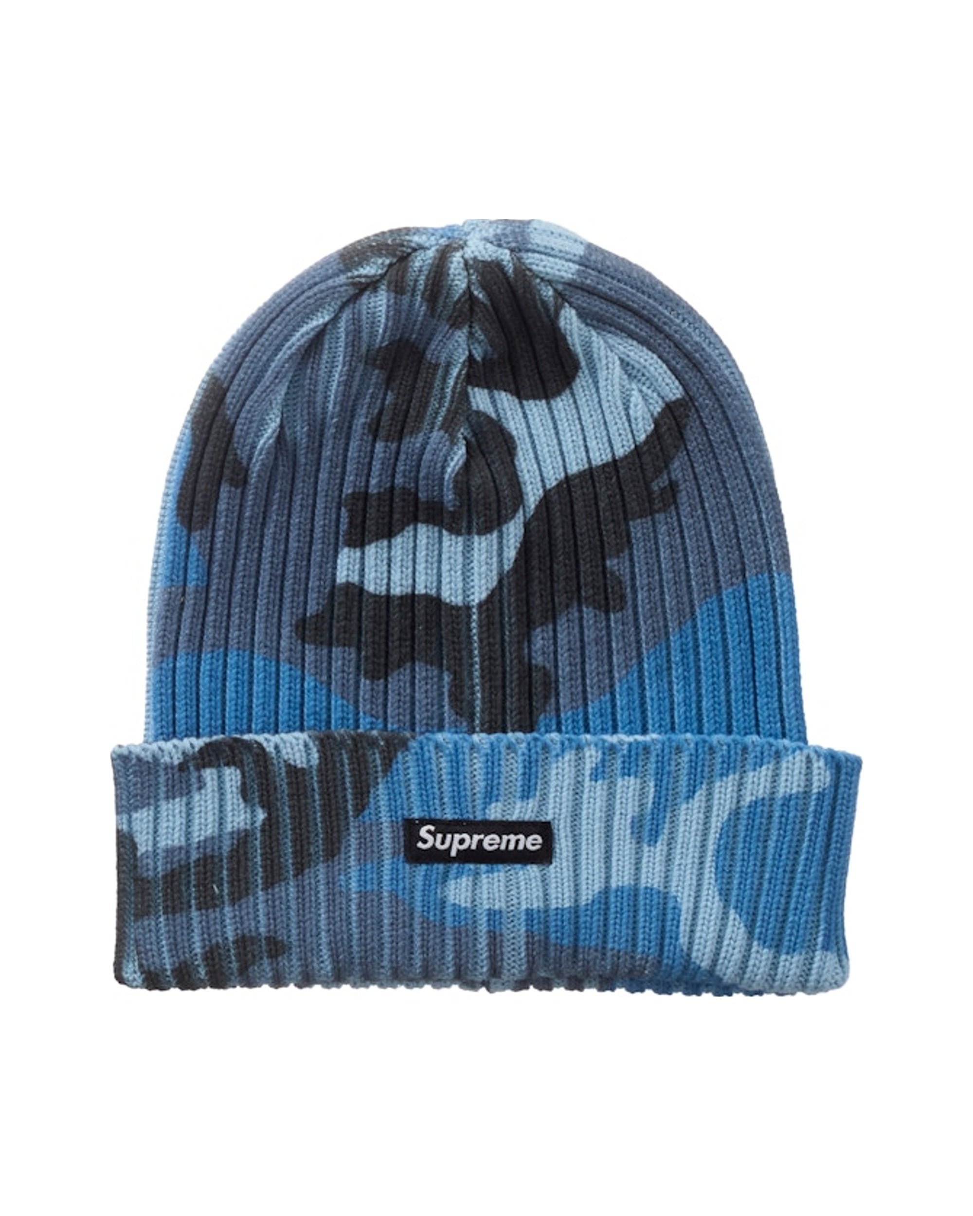 【毒盛る青酸化合物】supreme beanie Supreme Overdyed Beanie Blue Camo | SS26