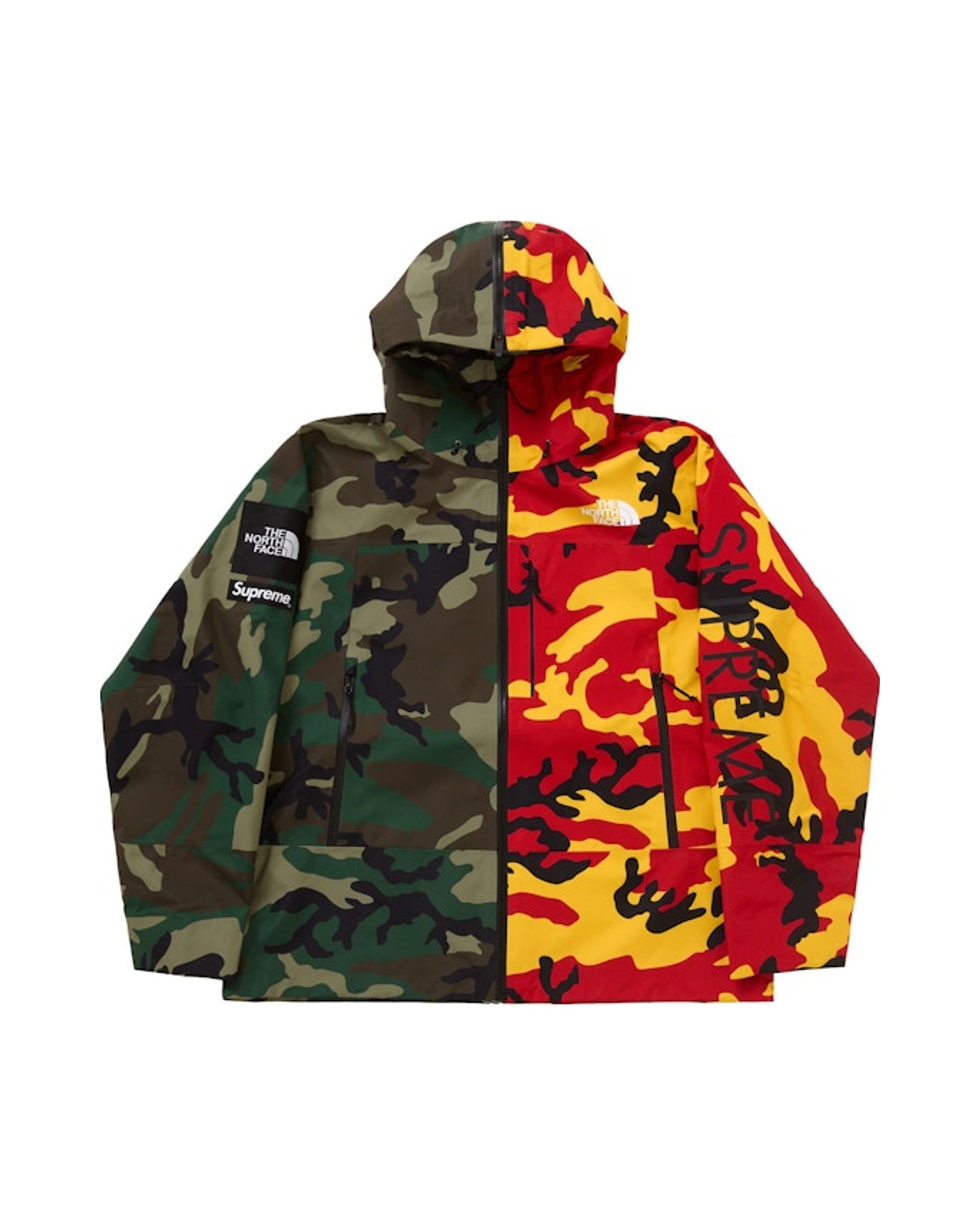 Supreme x TNF Split Taped Seam Jacket Woodland Camo