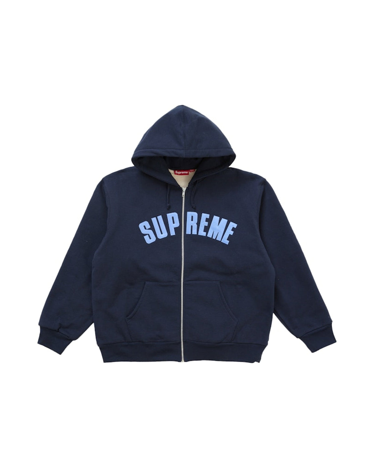 Supreme Arc Thermal Lined Zip Up Hoodie Navy