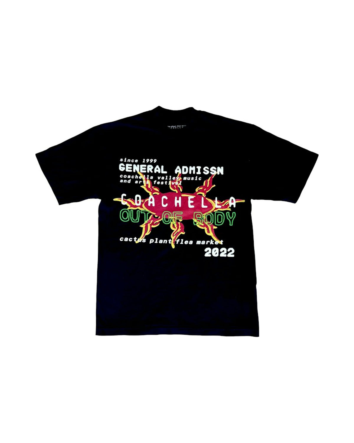 Cactus Plant Flea Market Coachella x CPFM Weekend 1 T-Shirt Black