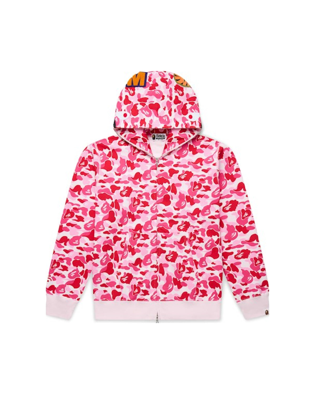 BAPE ABC Camo Shark Full Zip Hoodie Pink