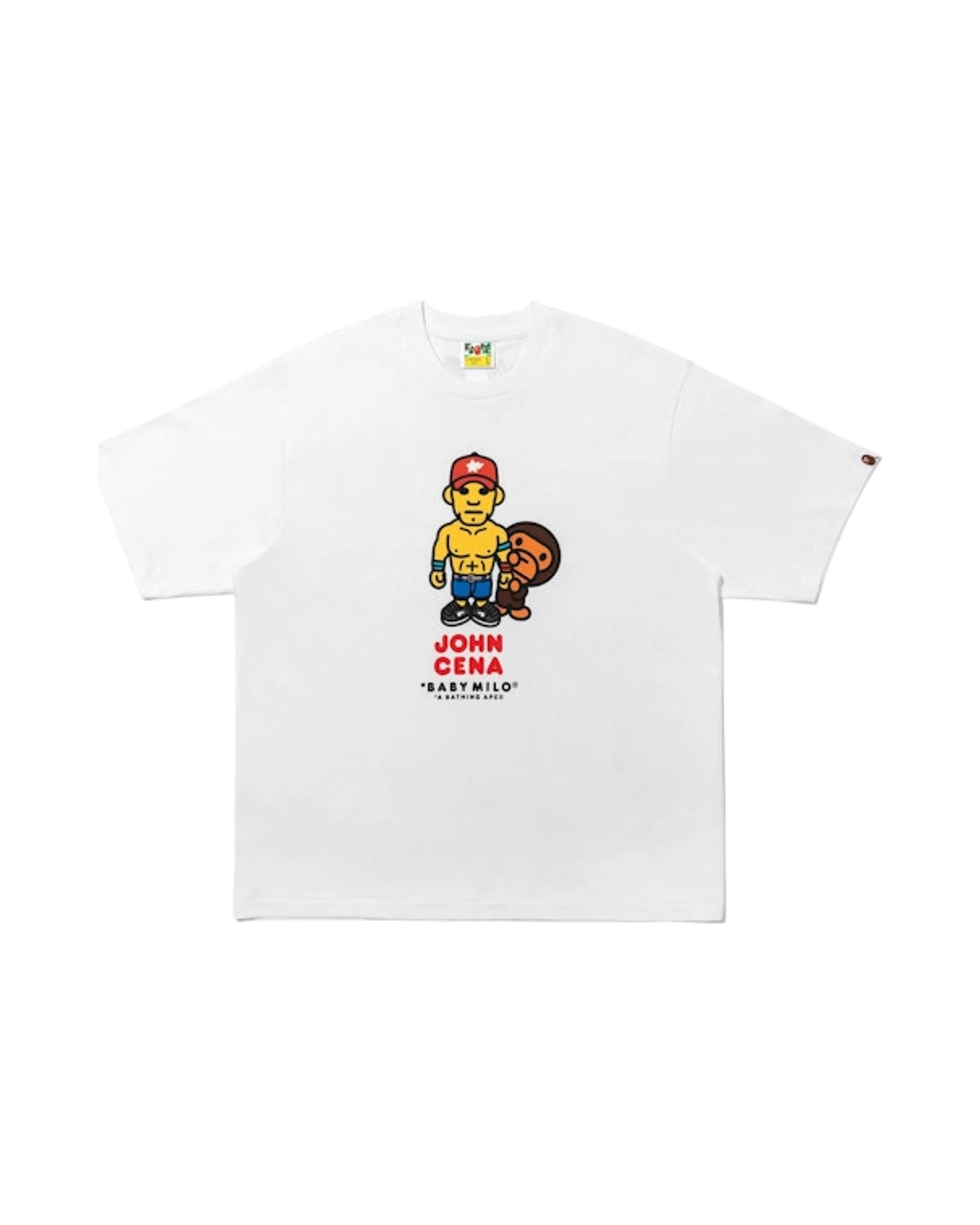 BAPE x Fanatics x WWE John Cena Baby Milo Relaxed Fit Tee White
