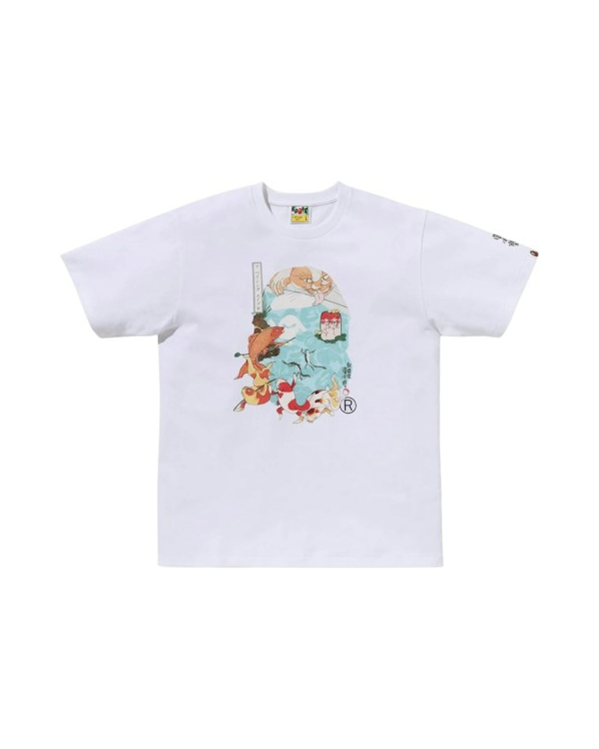 BAPE x Ukiyo-E Ape Head 4 Tee White