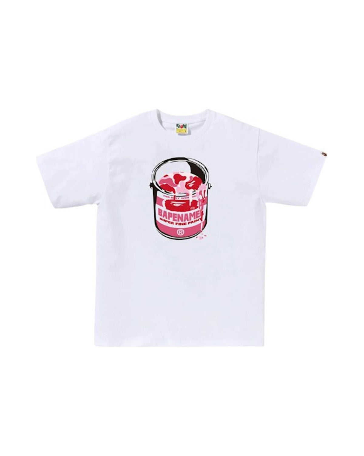BAPE ABC Camo Paint Can Tee White/Pink