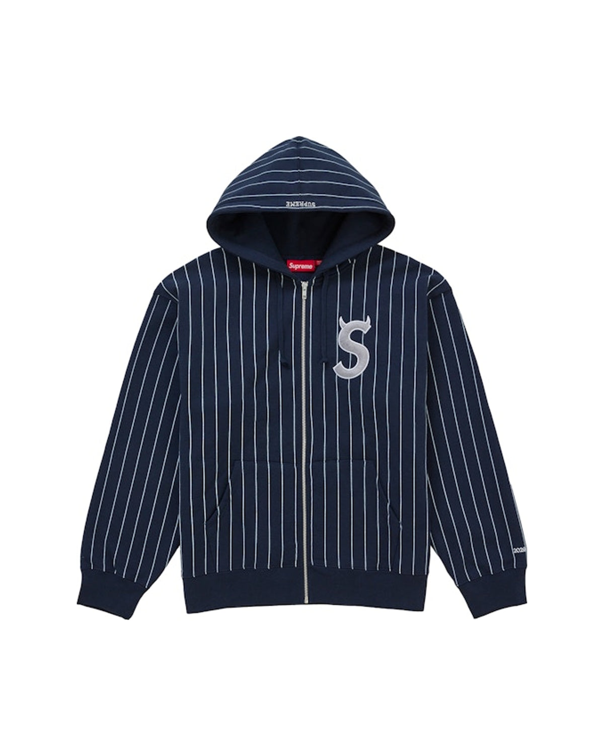 Supreme Devil S Logo Zip Up Hooded Sweatshirt
