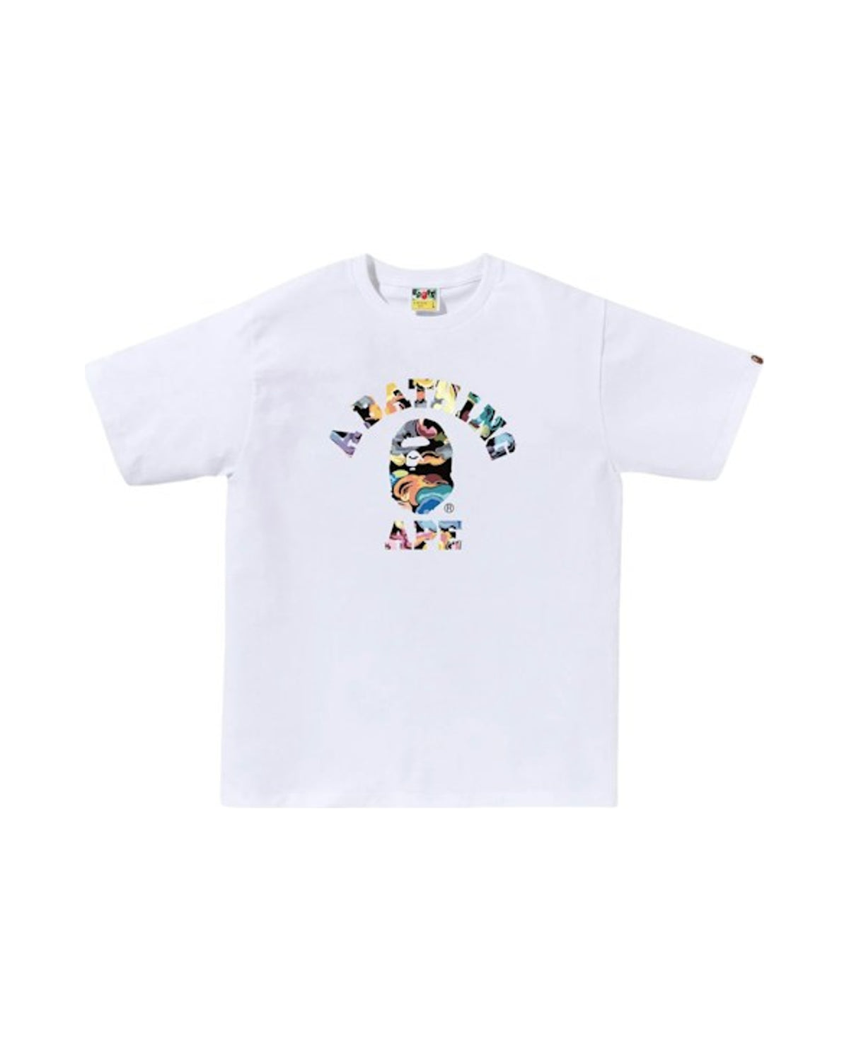 BAPE Art Camo College Tee White