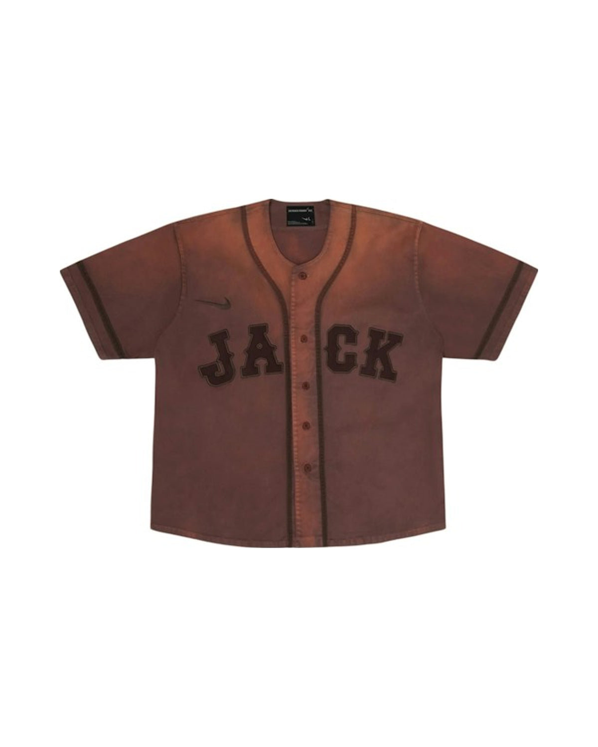 Travis Scott Cactus Jack x Fragment x Nike Tokyo Jack Retro Baseball Jersey Brown