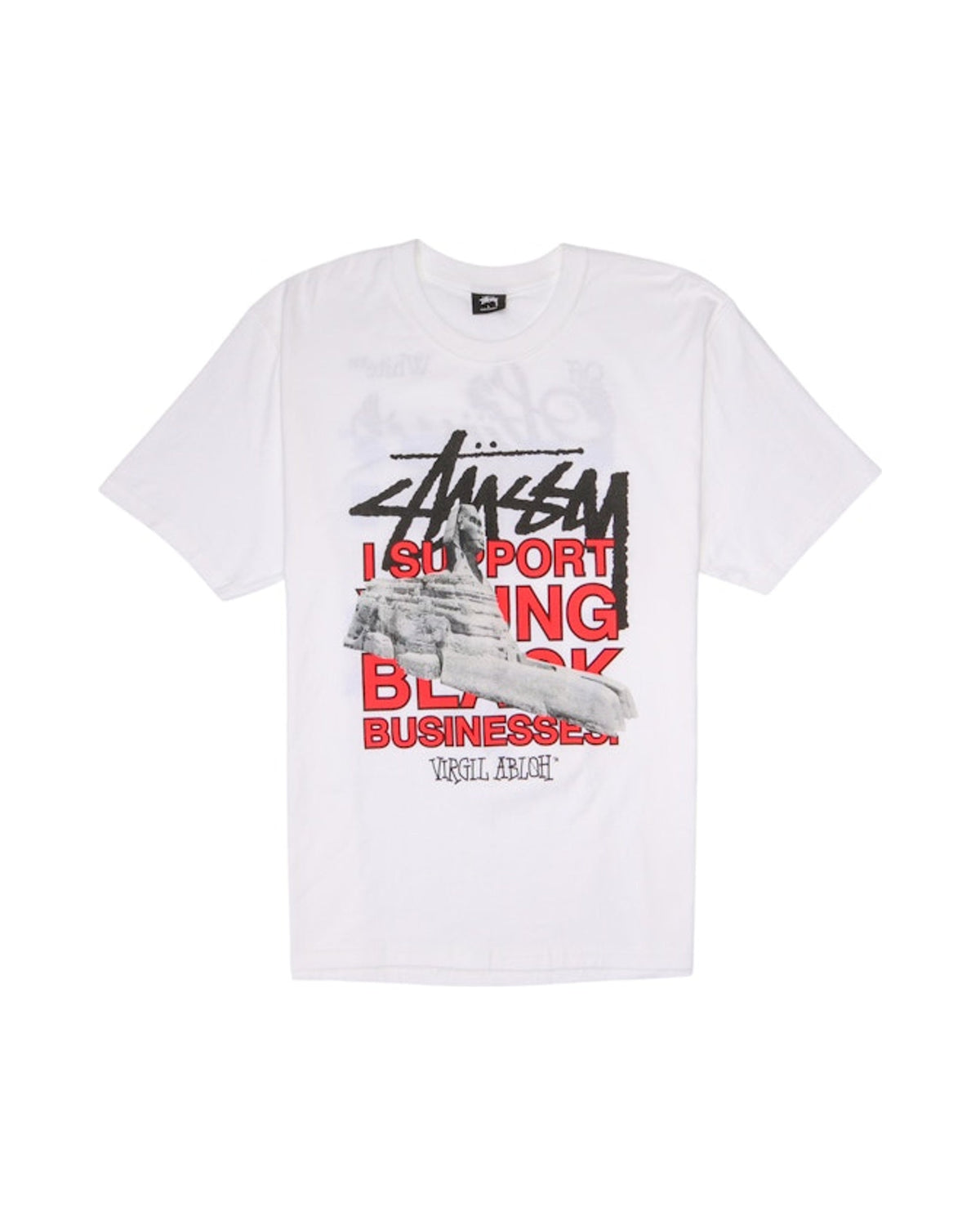 Stussy x Virgil Abloh World Tour Tee White