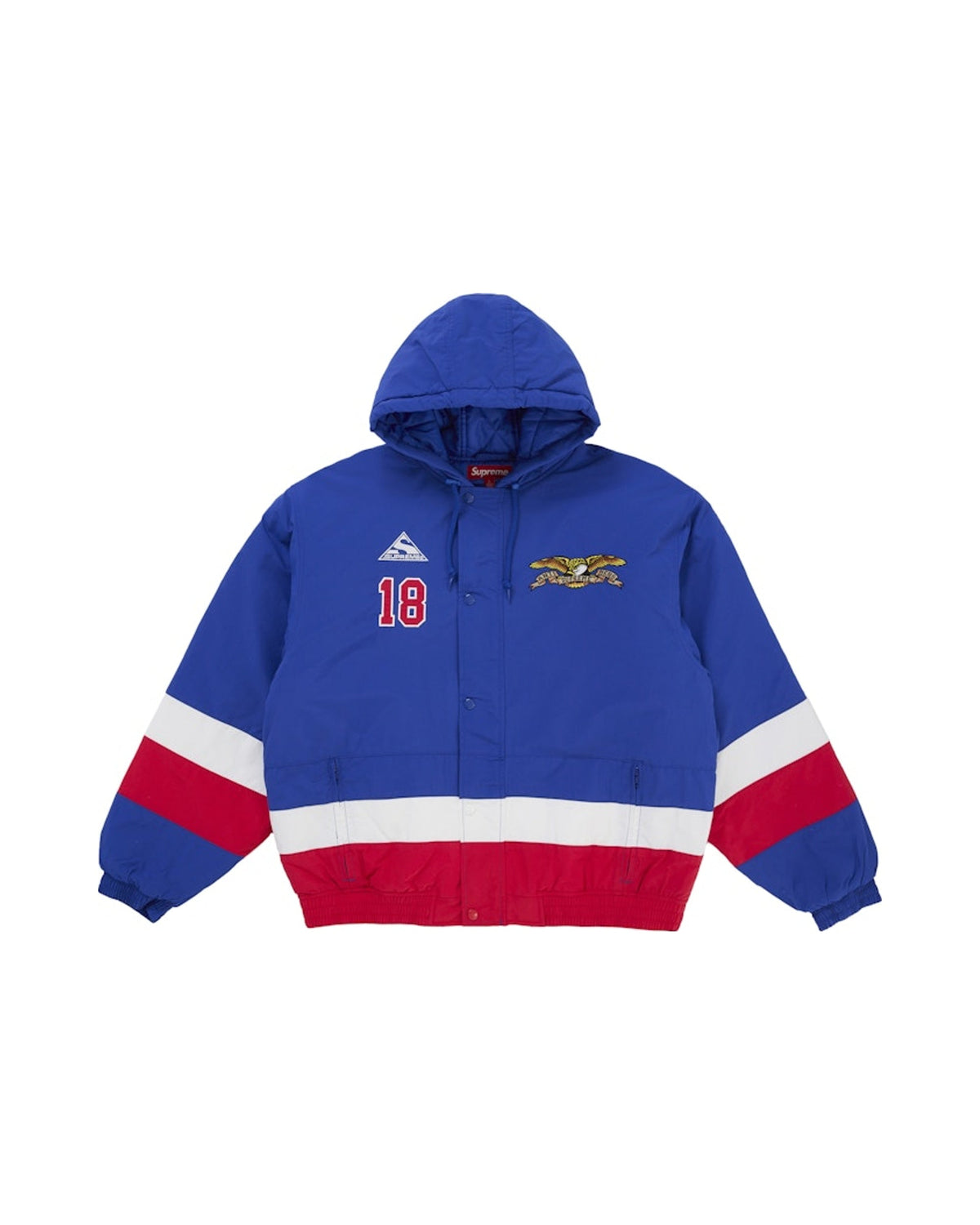 Supreme x ANTIHERO Stadium Jacket Blue til herre
