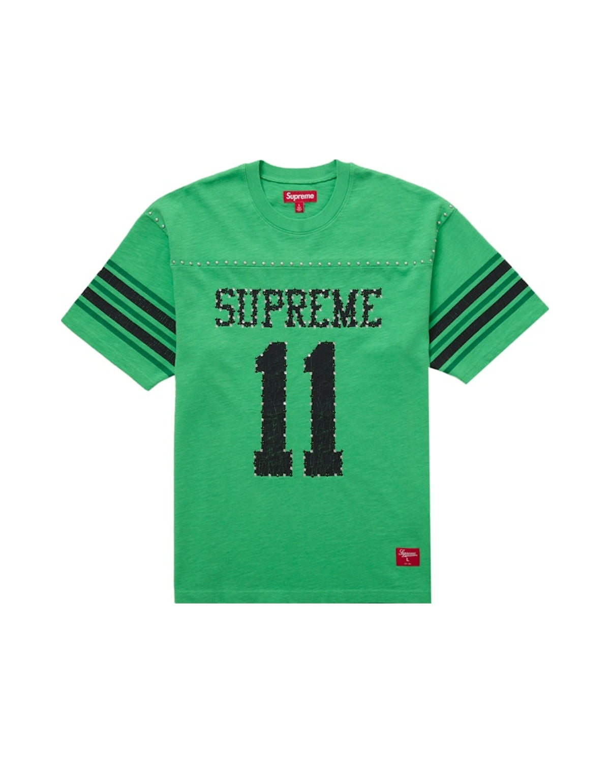 Supreme Studded S/S Football Top i Grøn