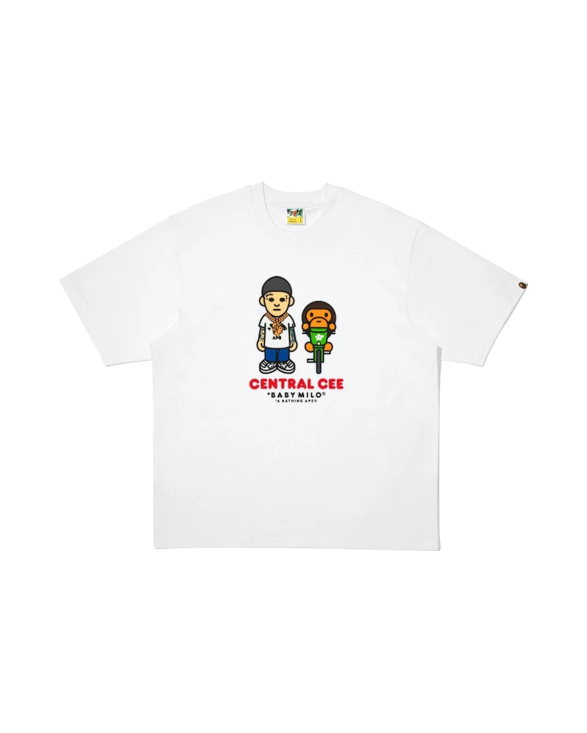 BAPE x Spotify x Central Cee Bax Milo Tee White
