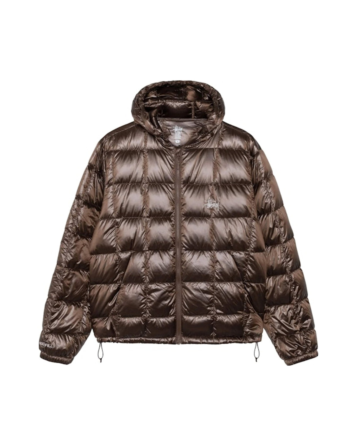 Stussy Midweight Hooded Puffer Brown | STREET BILL