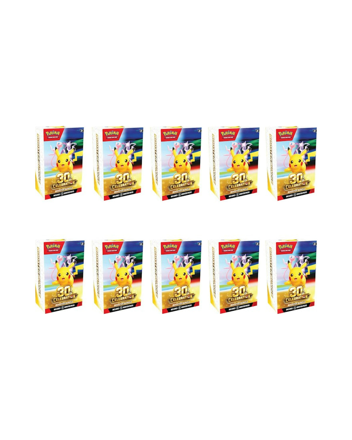 2026 Pokémon Mega Evolution 30th Celebration Booster Bundle 10x Lot