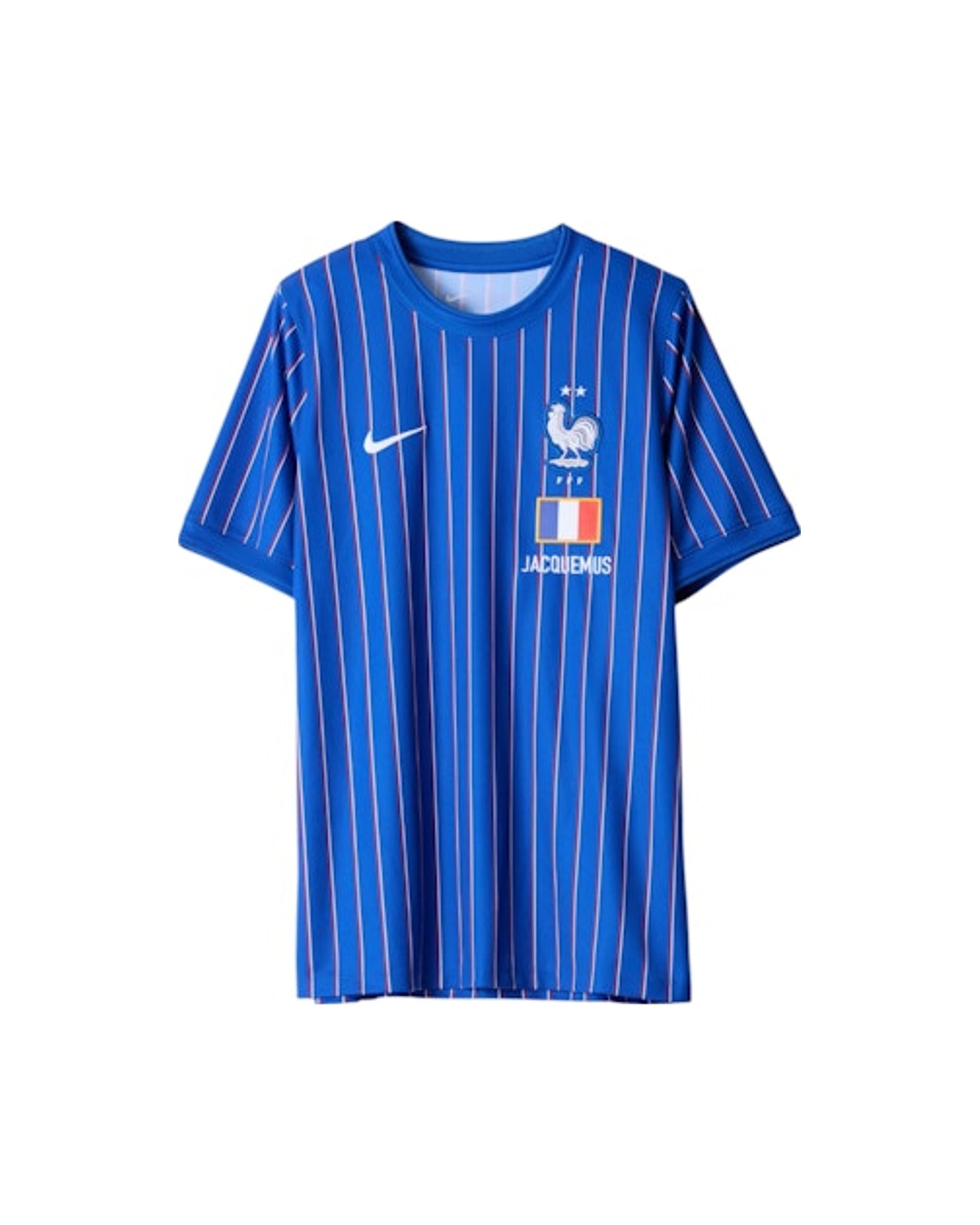 Nike x Jacquemus x France Pre Match Jersey Blue Stripe