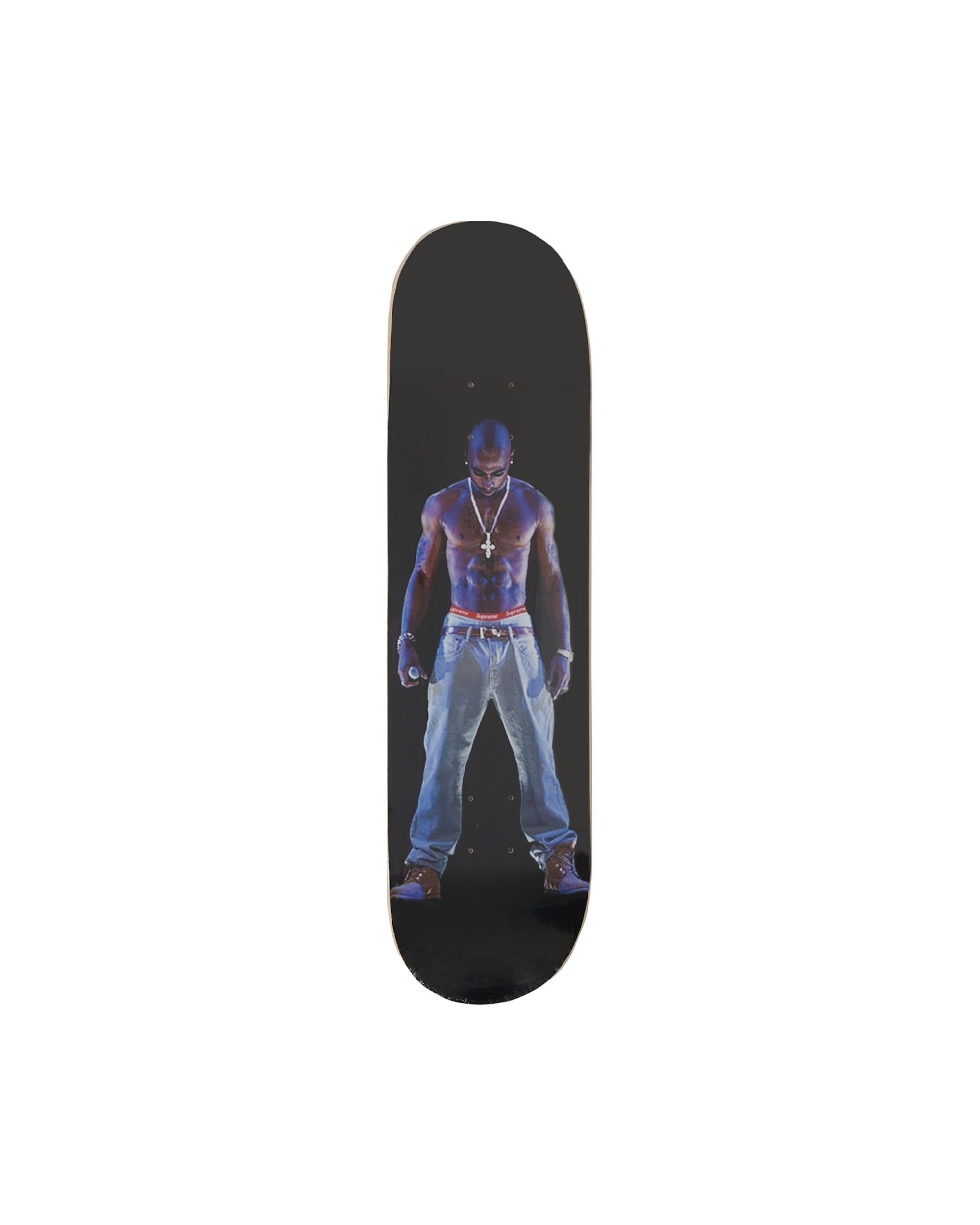スケートボード Supreme Tupac Hologram Skateboard Deck Supreme Tupac Hologram Skateboard Deck i sort
