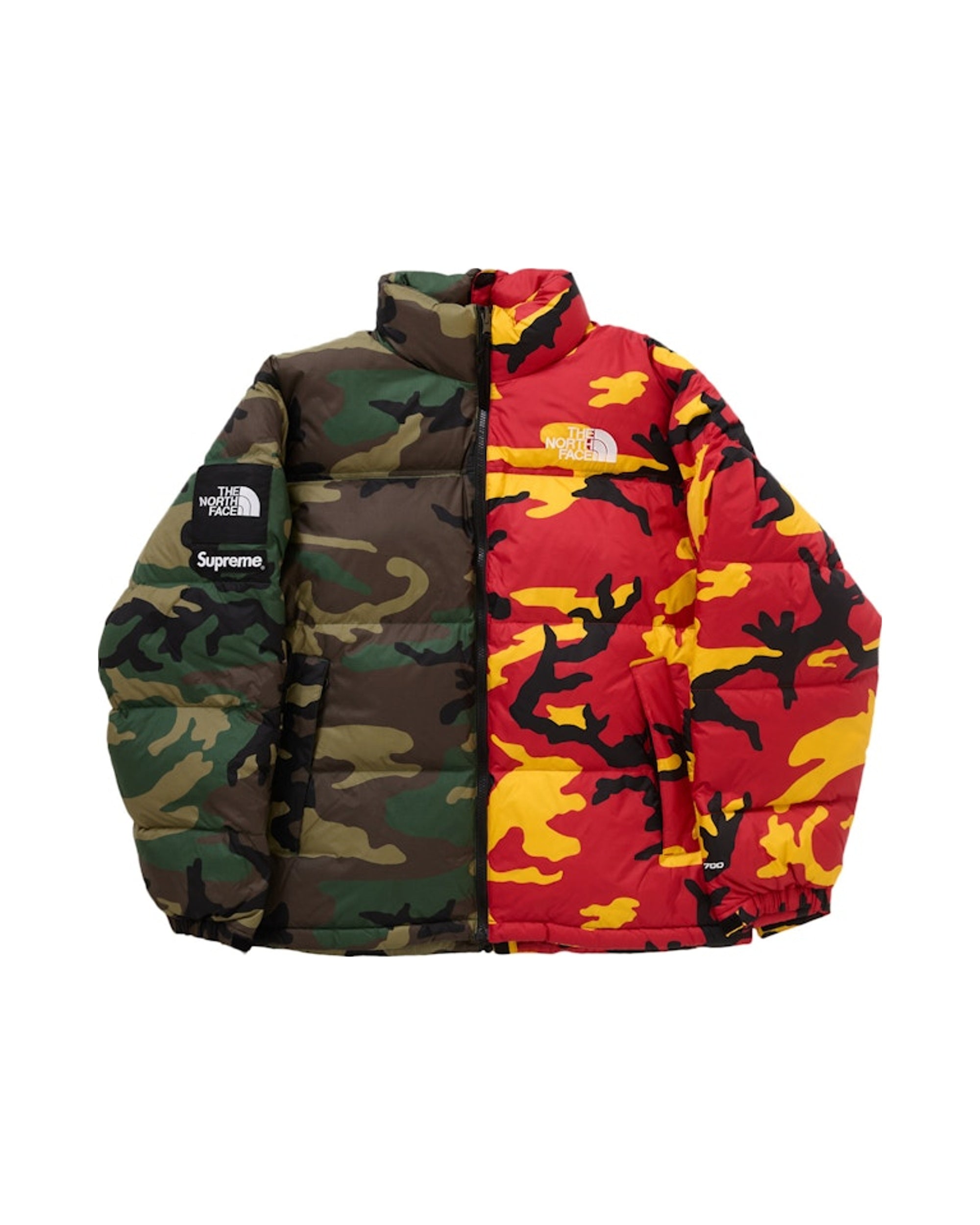 Supreme x The North Face Split Nuptse Jacket Camo