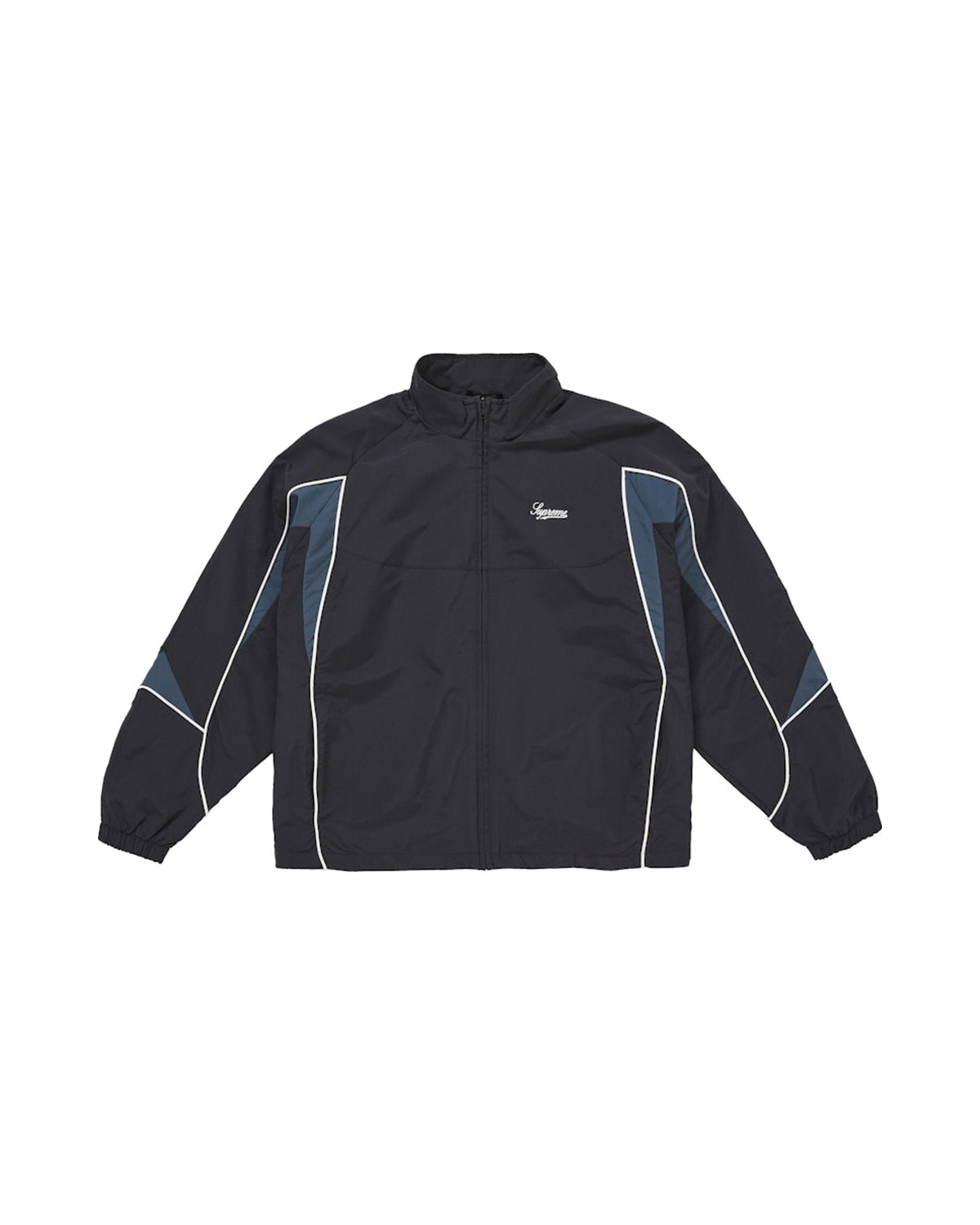 Supreme Contrast Piping Track Jacket Black