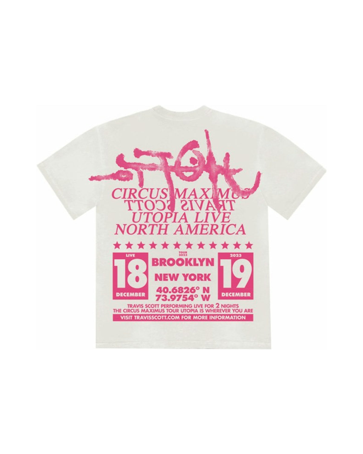 Travis Scott Utopia Is In Brooklyn Tee White