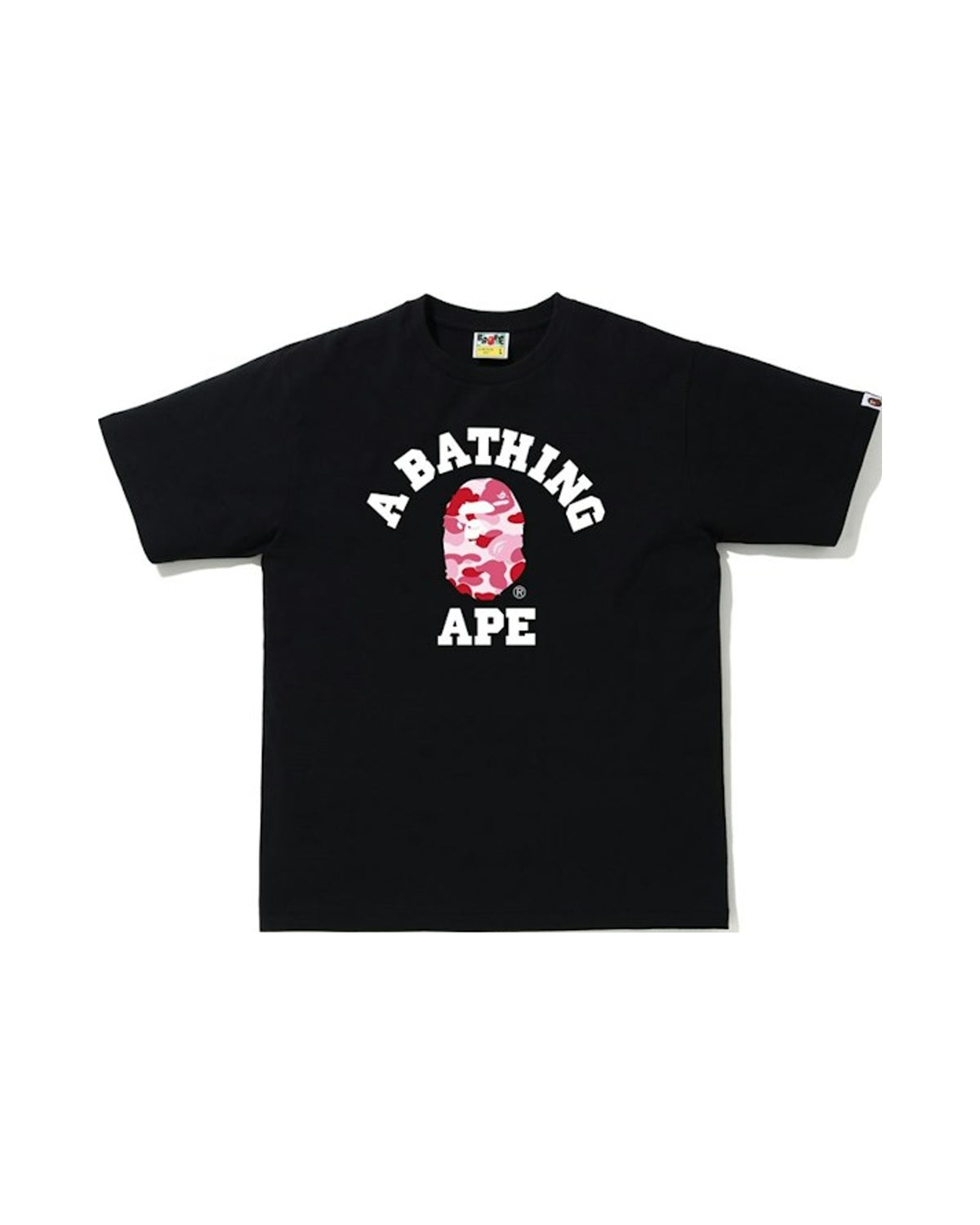 BAPE ABC Camo College Tee Black/Pink