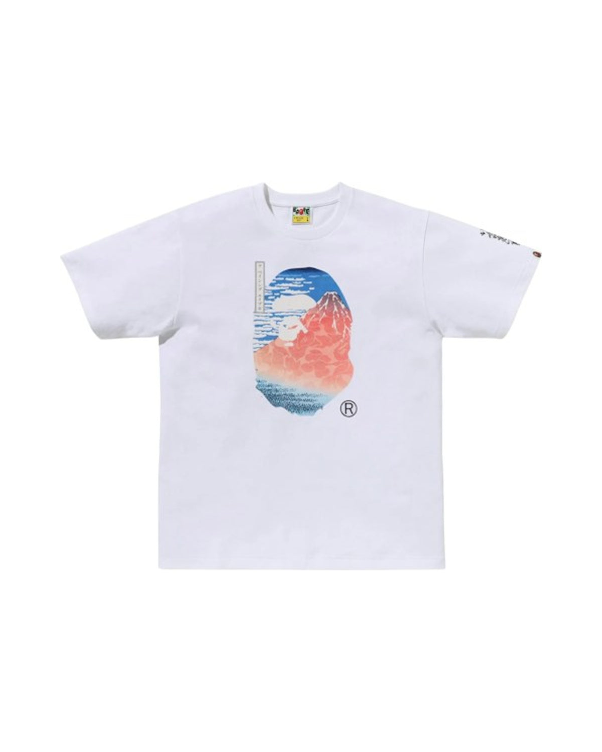 BAPE x Ukiyo-E Ape Head II Tee White