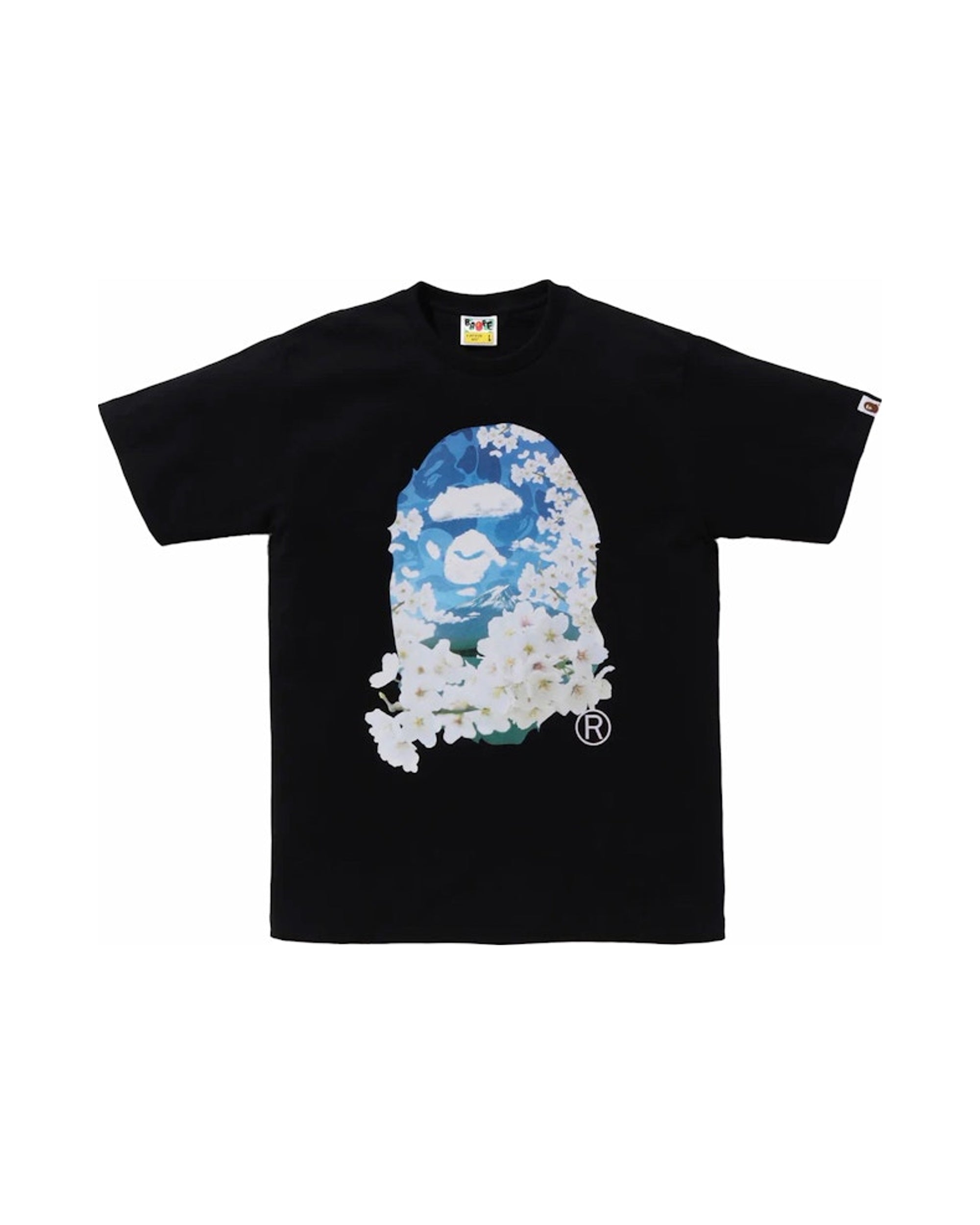 BAPE Sakura Photo Ape Head Tee (SS24) Black