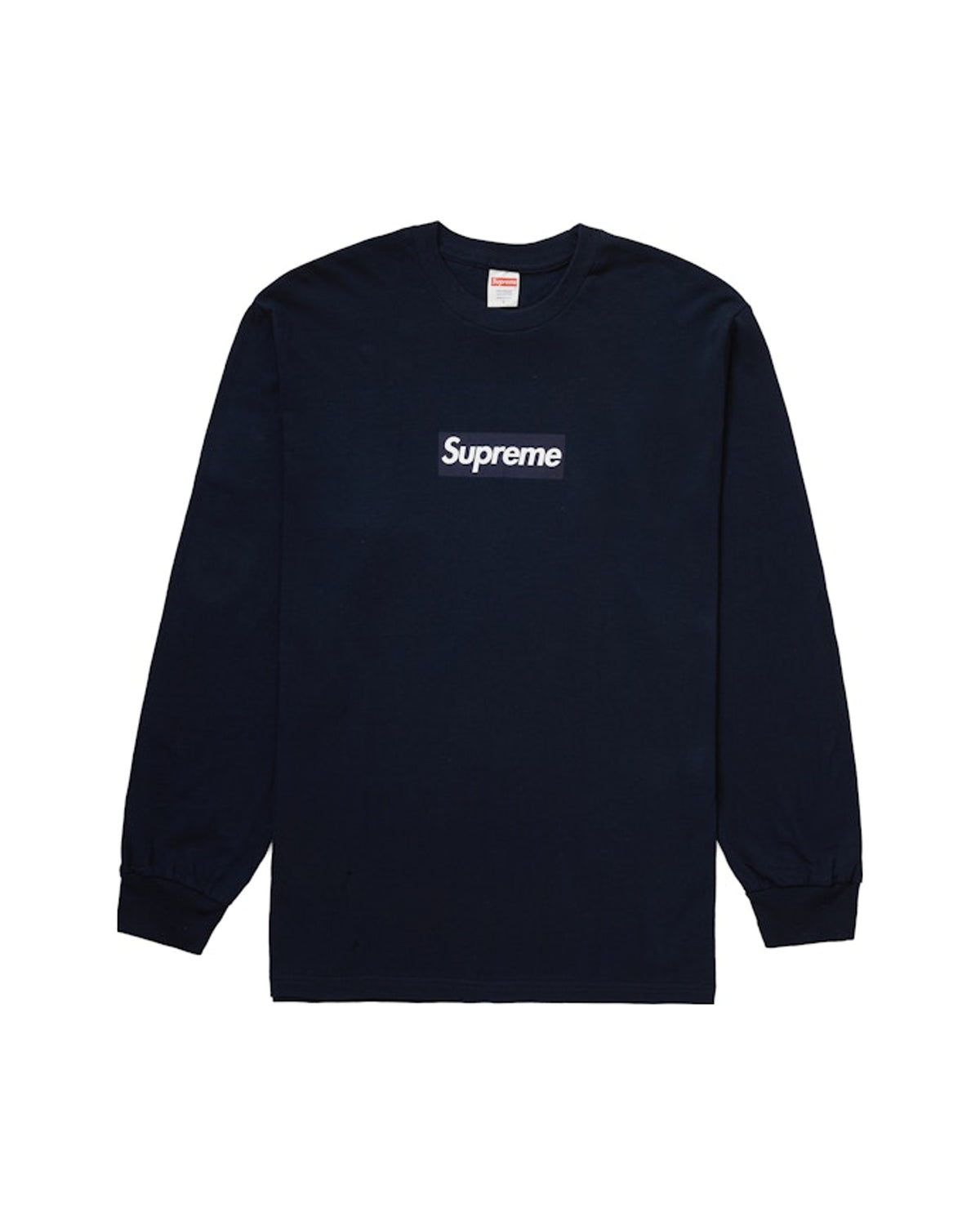 Supreme Box Logo L/S Tee Navy – Urban Streetwear Style