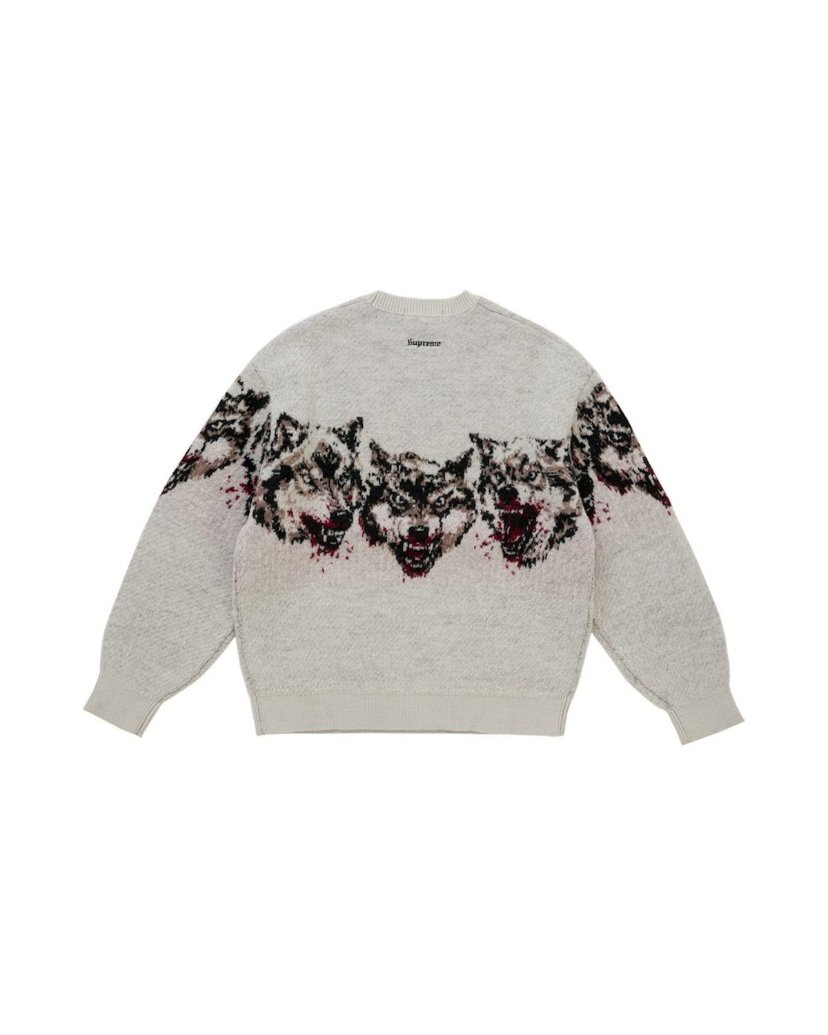 Supreme Wolves Sweater White