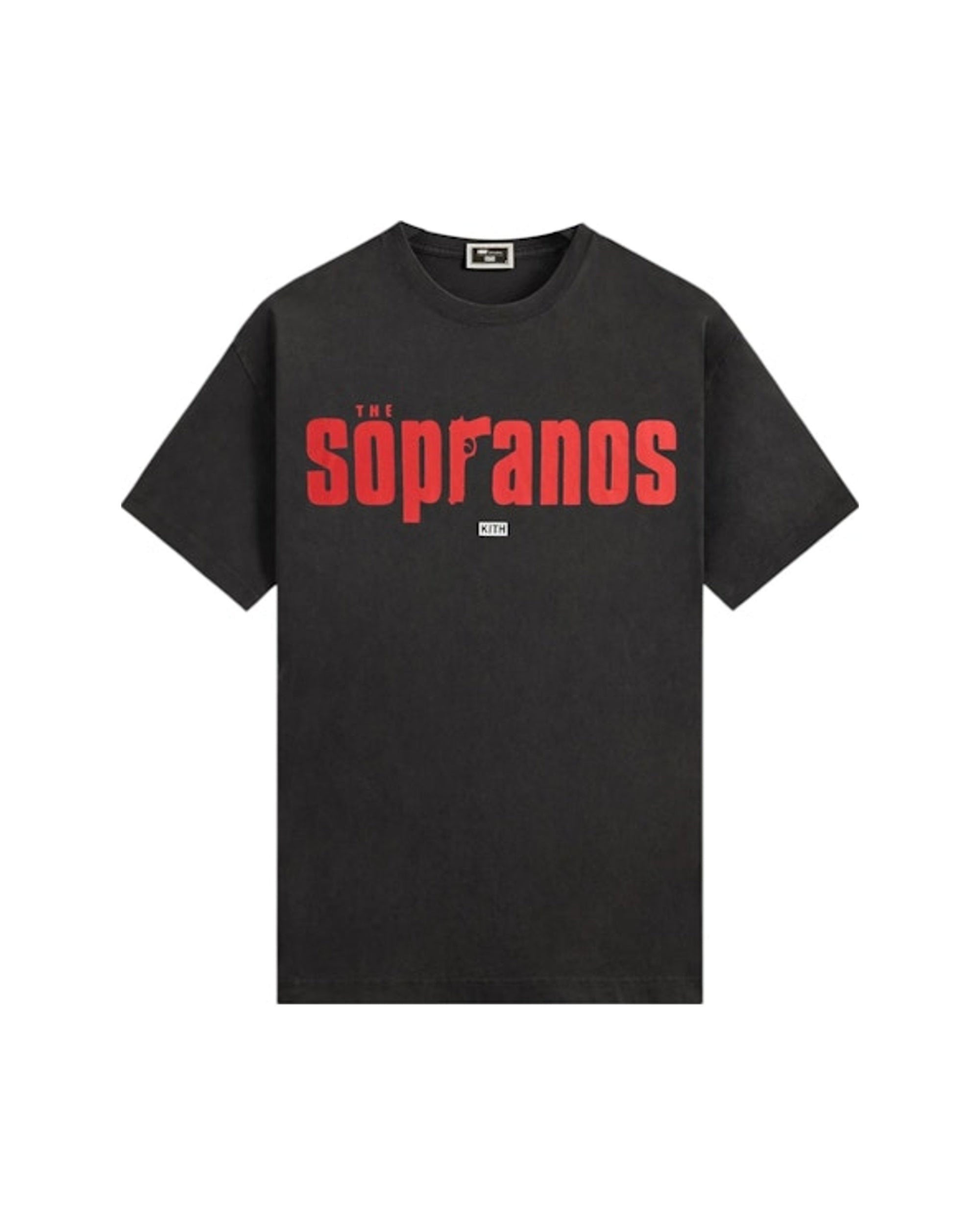 Kith x The Sopranos Main Logo Vintage Tee Black