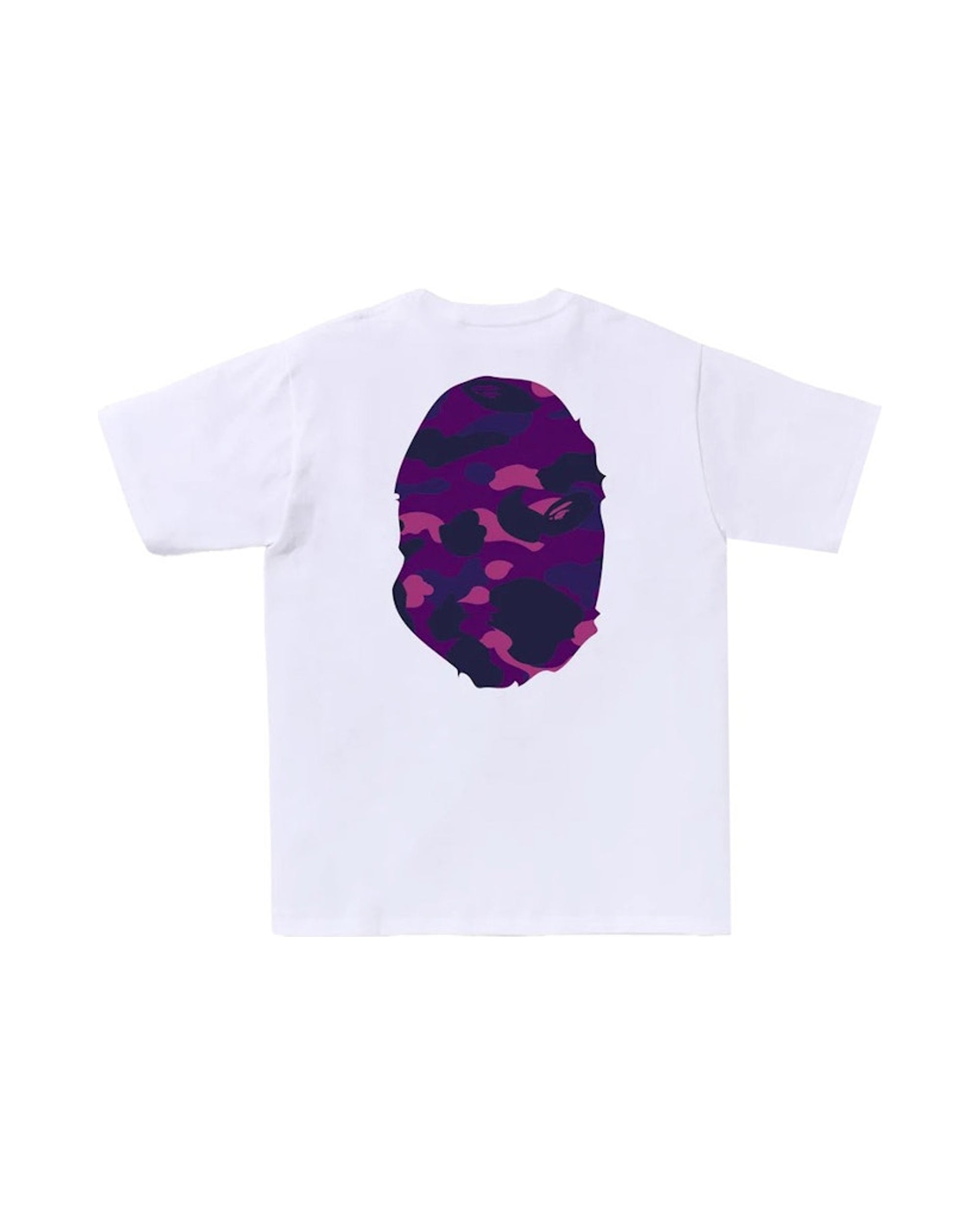 BAPE Color Camo Big Ape Head Tee White/Purple